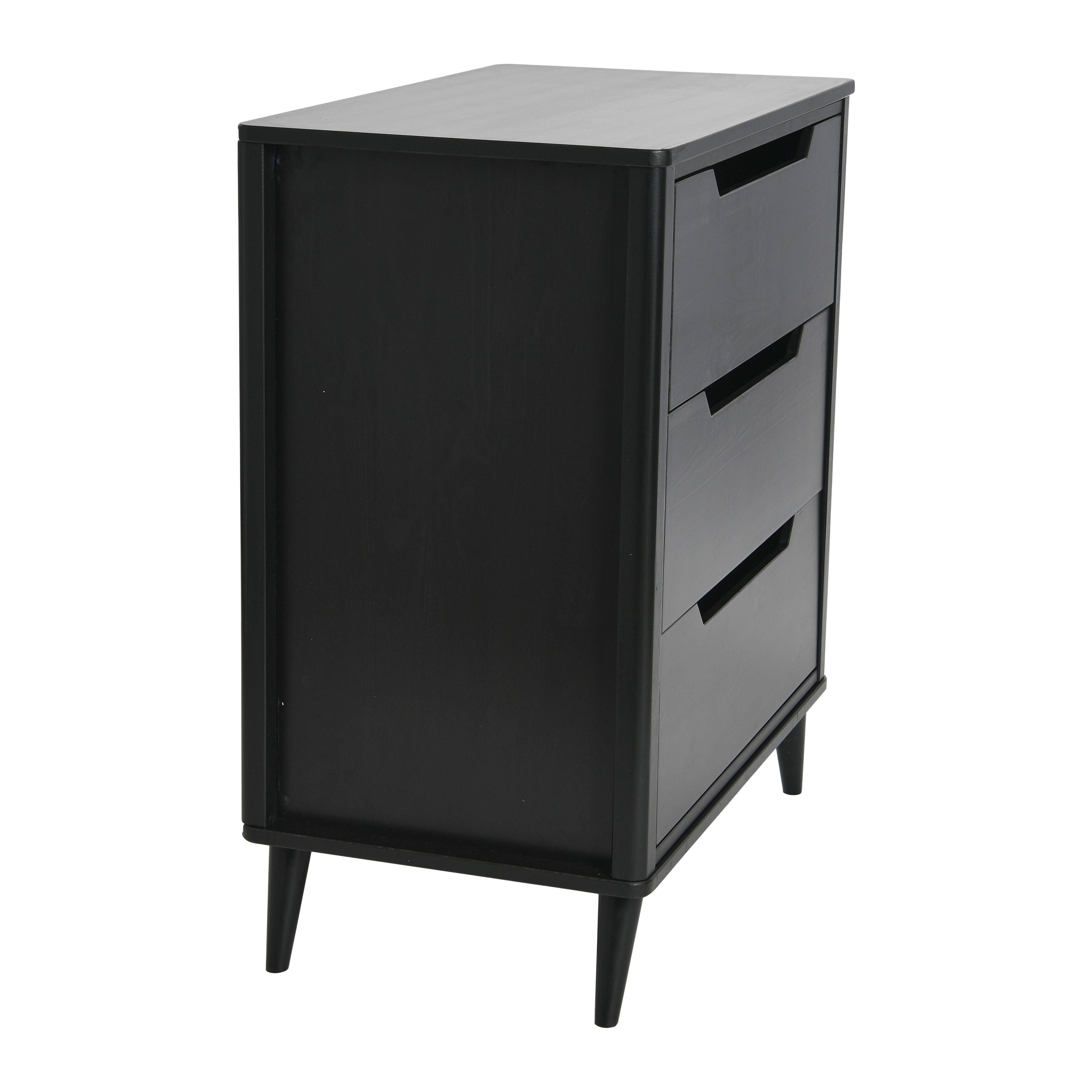 Hello Honey® 37.5" Yume Mid Century Modern Solid Wood 3-Drawer Dresser Chest