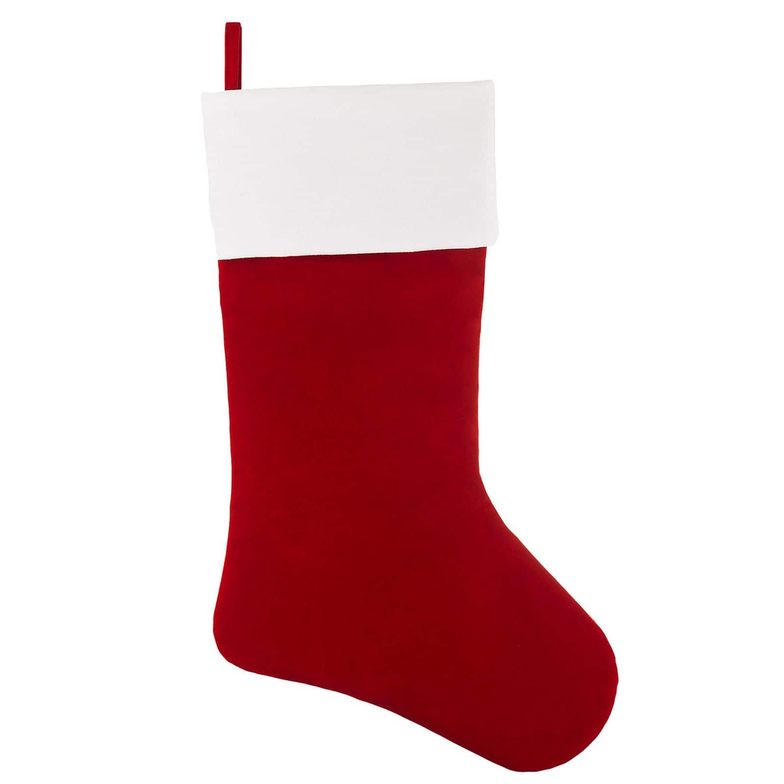 Haute Decor HangRight™ 20" Premium Red & White Stocking