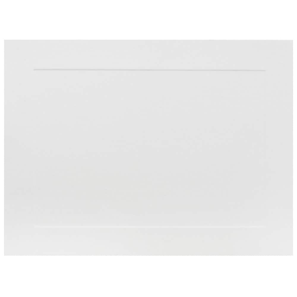 JAM Paper 5" x 6" White Panel Blank Flat Note Cards