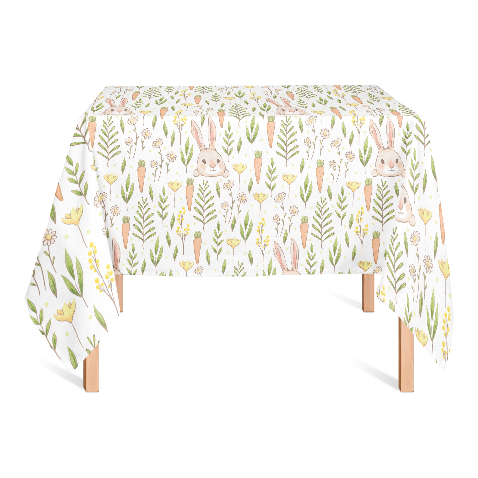 Bunny And Carrot Pattern 1 58" x 58" Tablecloth