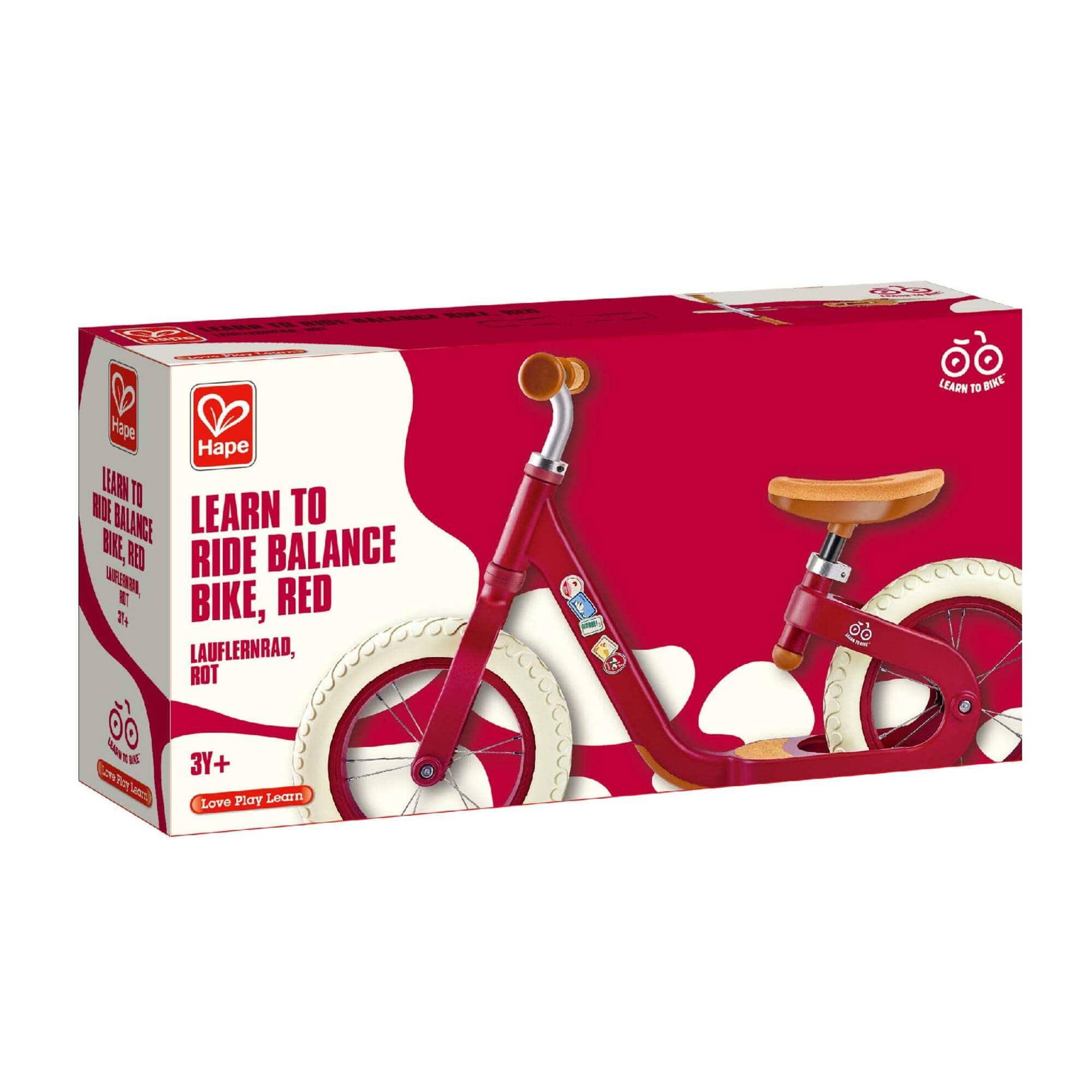 Hape Get Up & Go Red Learn to Ride Balance Bike