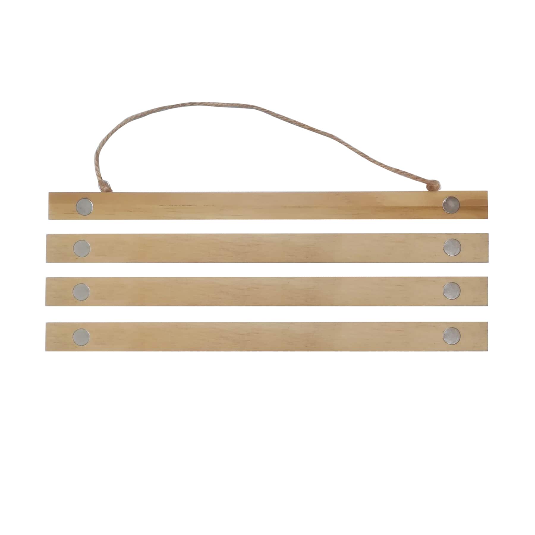 Natural Wooden Magnetic Poster Hanger by Studio Décor®
