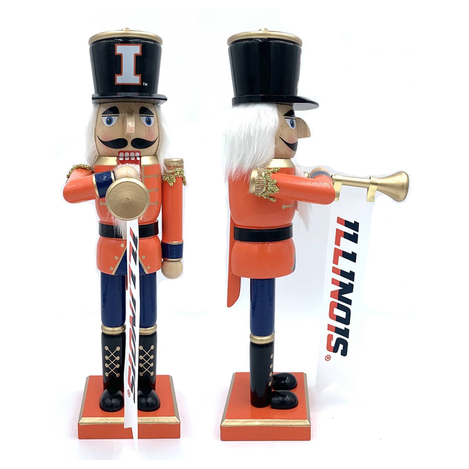 14" College Bugler Nutcracker By Santasworkshop in Illinois | 14.25" x 4" x 6.5" | Michaels®