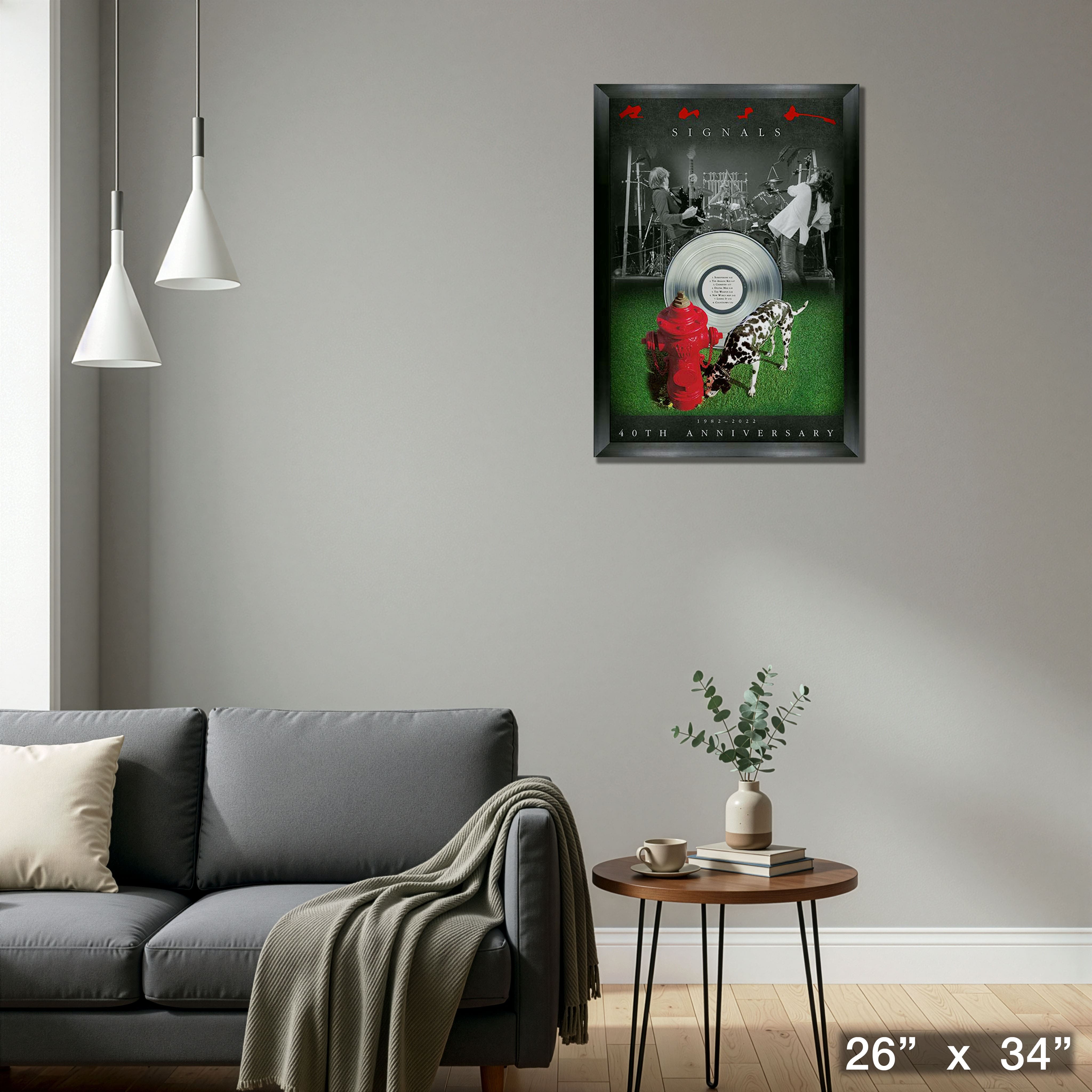 Rush Signals 40th Anniversary Frame 26" x 34"