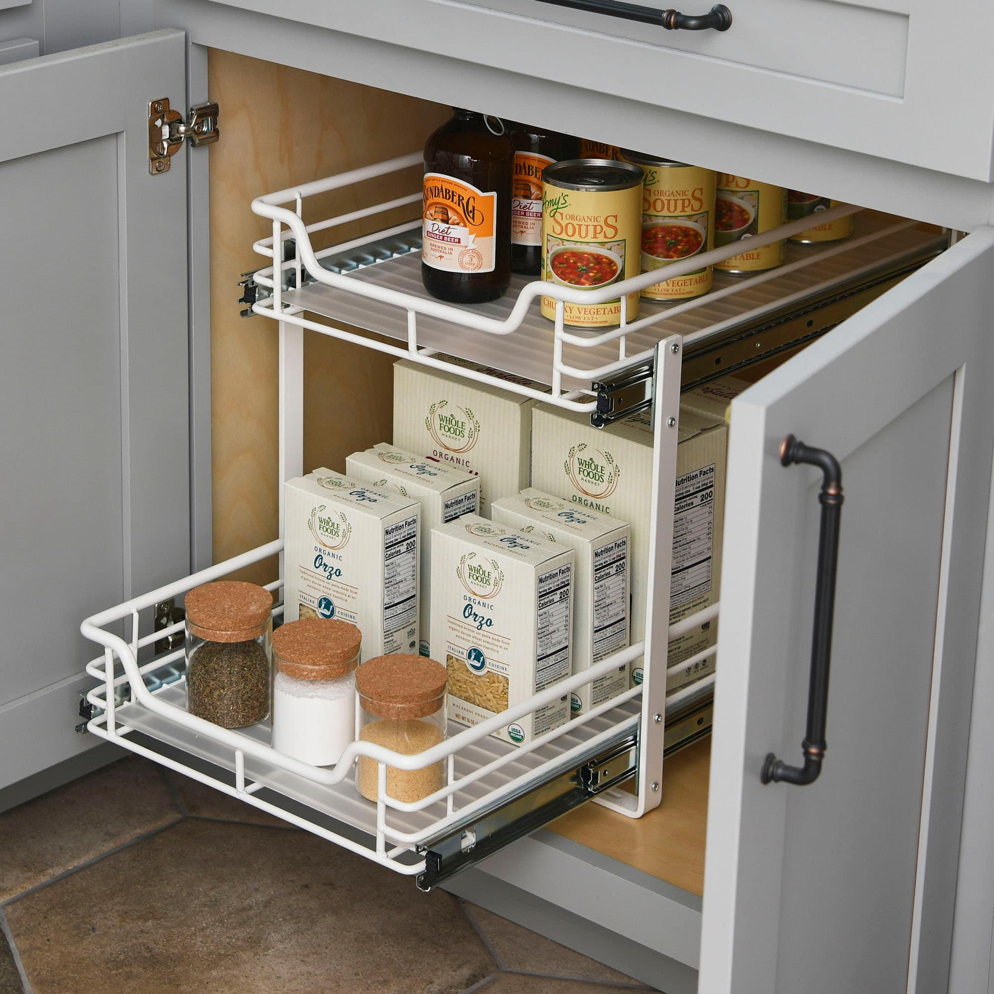 Household Essentials Glidez 2-Tier Cabinet Organizer