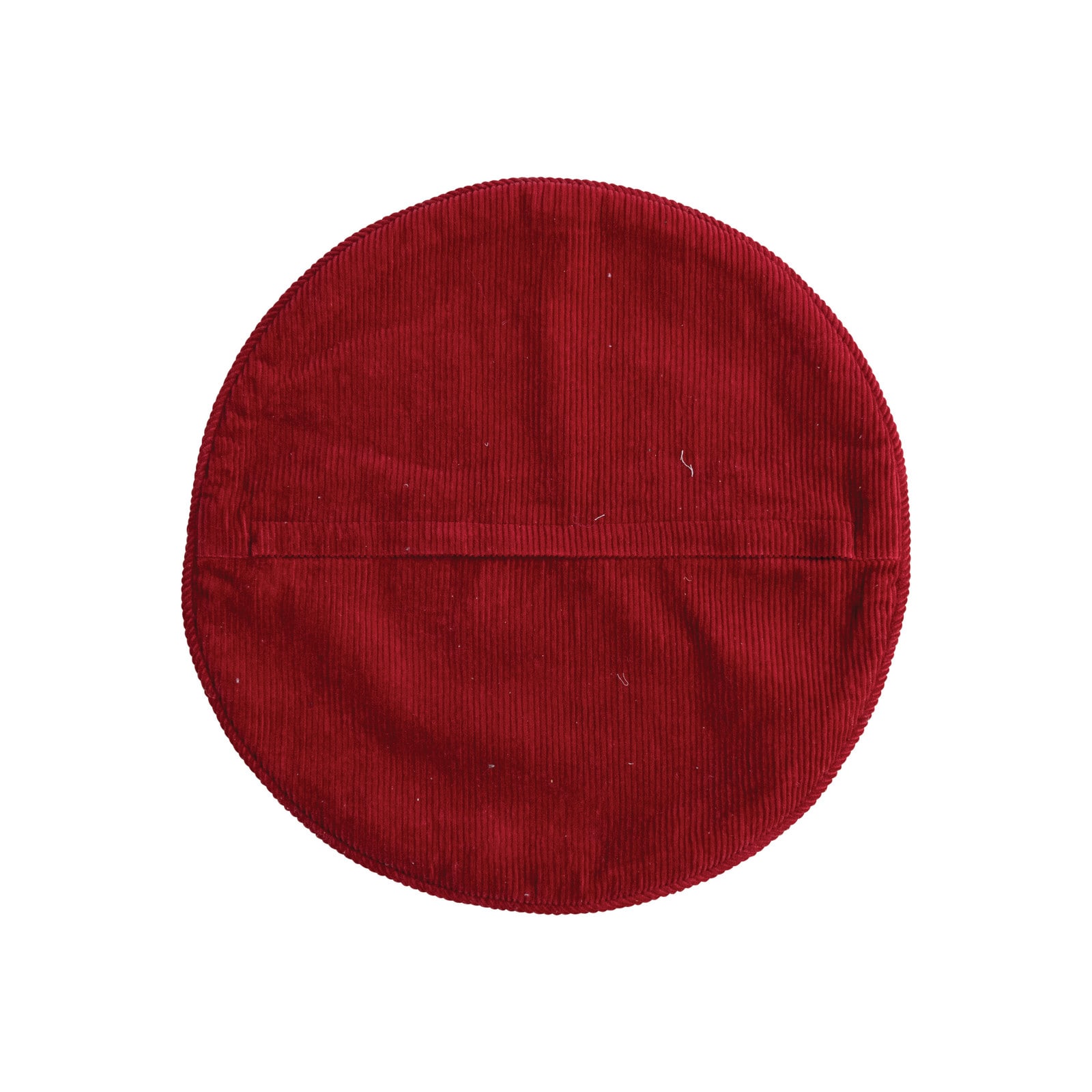 Hello Honey® 16" Red & White Birds of a Feather Christmas Together Round Cotton Printed Pillow Cover & Insert
