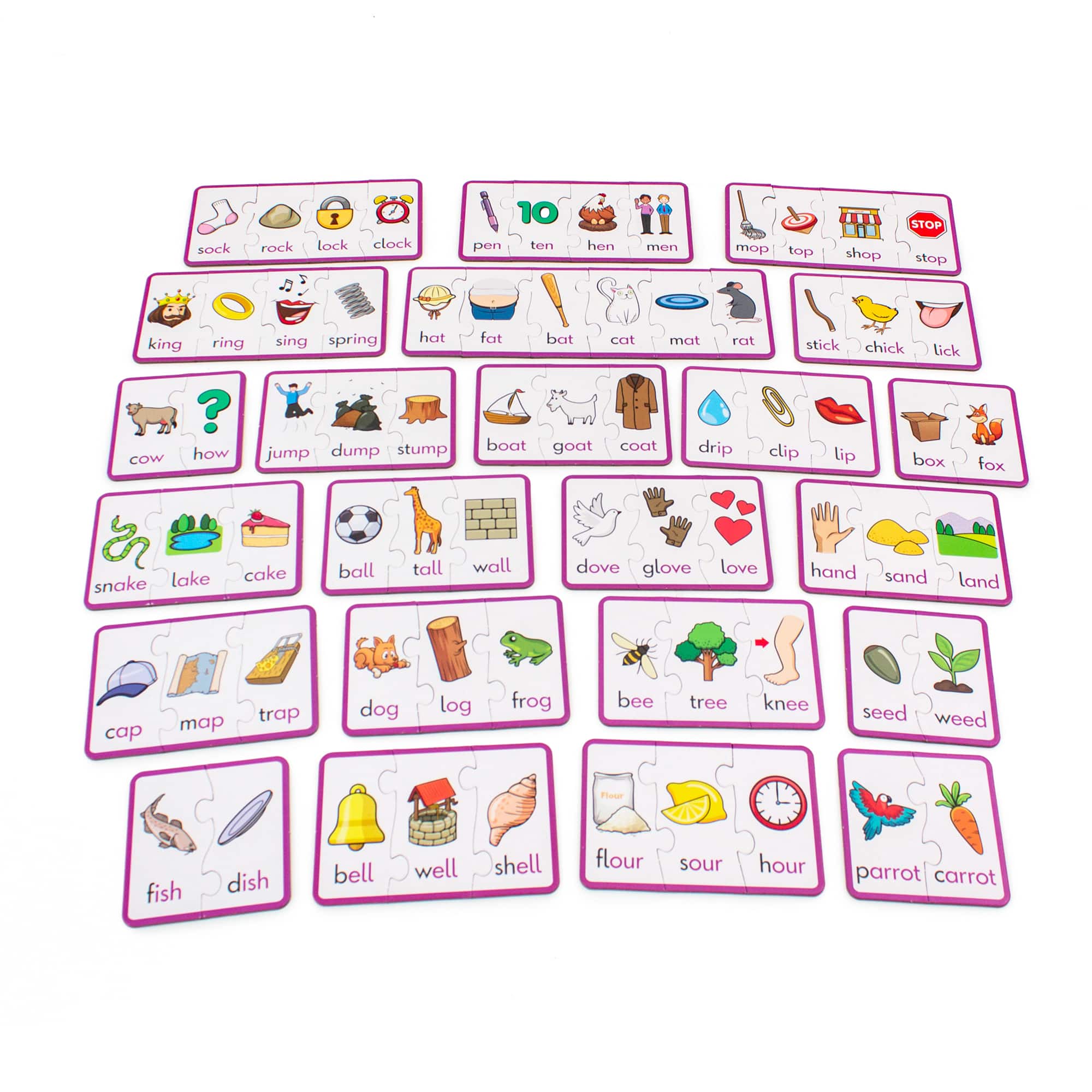 Junior Learning® Rhyming Puzzles Educational Set