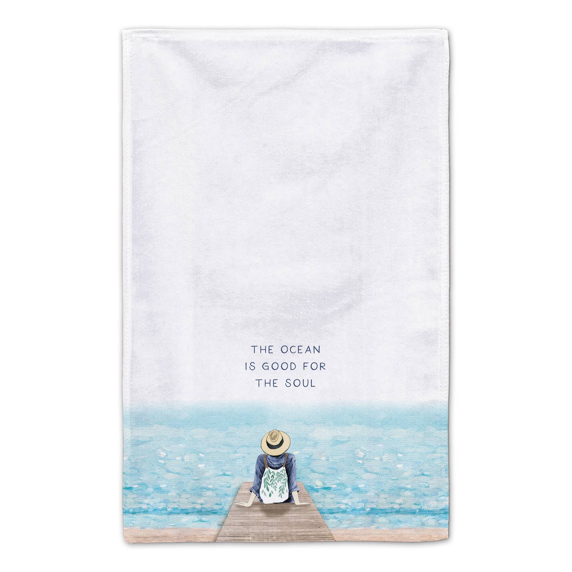 The Ocean is Good for the Soul Tea Towel Set