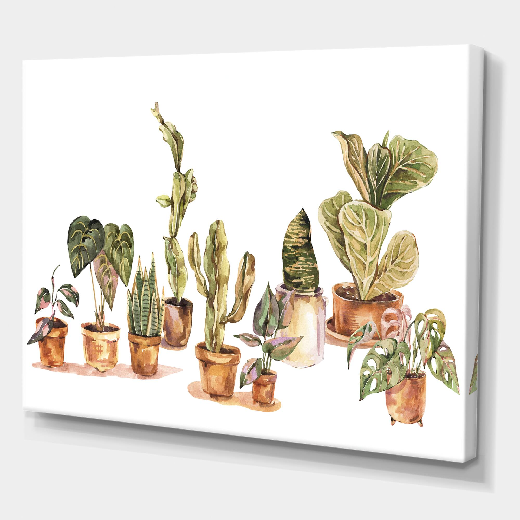 Designart - Indoor House Plants Urban Jungle I