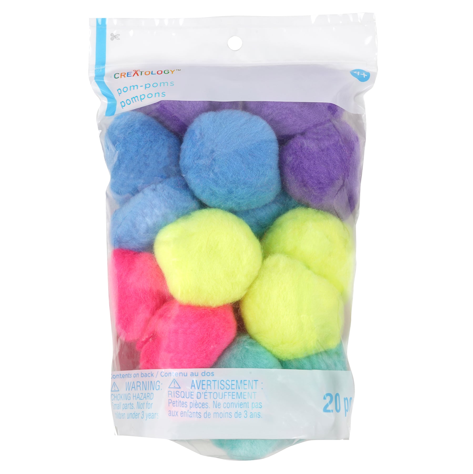 12 Packs: 20 ct. (240 total) 2" Brights Pom Poms by Creatology™