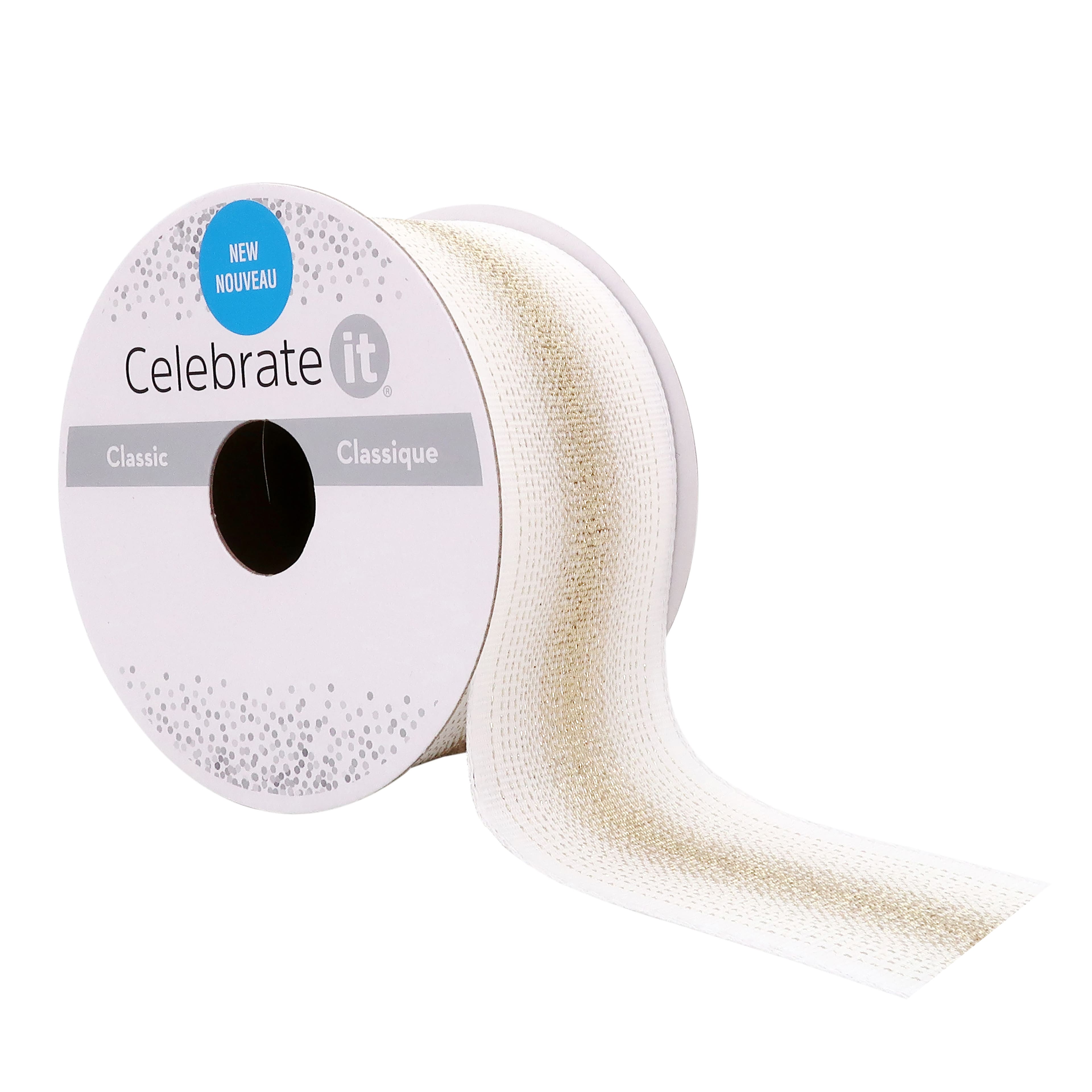 12 Pack: 1.5" x 3yd. Metallic Wired Ombre Ribbon by Celebrate It™