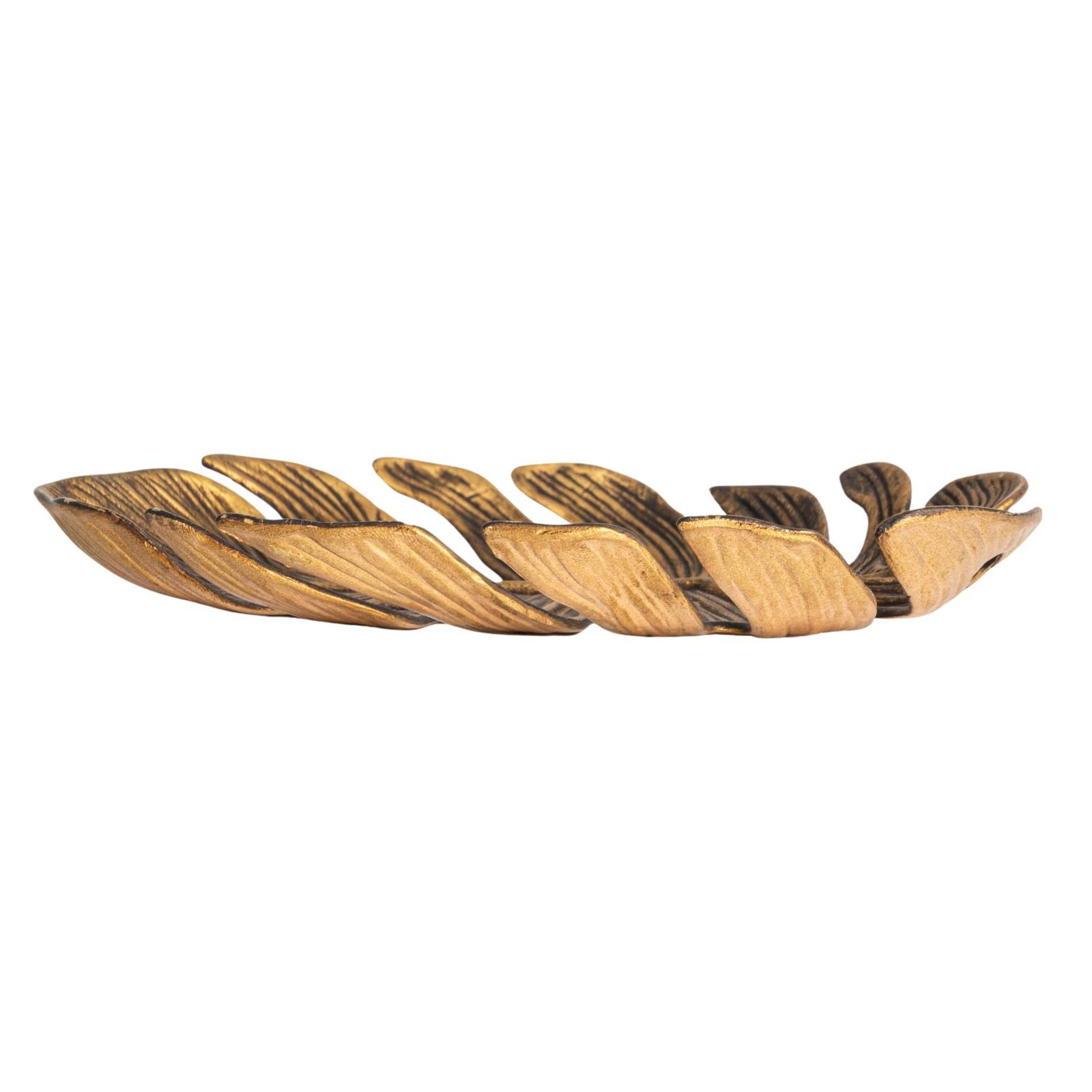 Hello Honey® 6.5" Antique Monstera Leaf Tabletop Accent