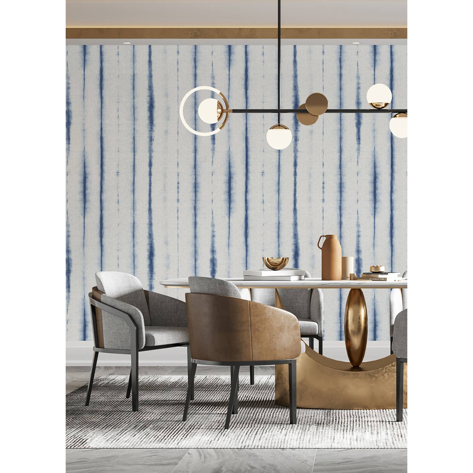Katie Hunt Denim Blue Hello Shibori Wall Mural