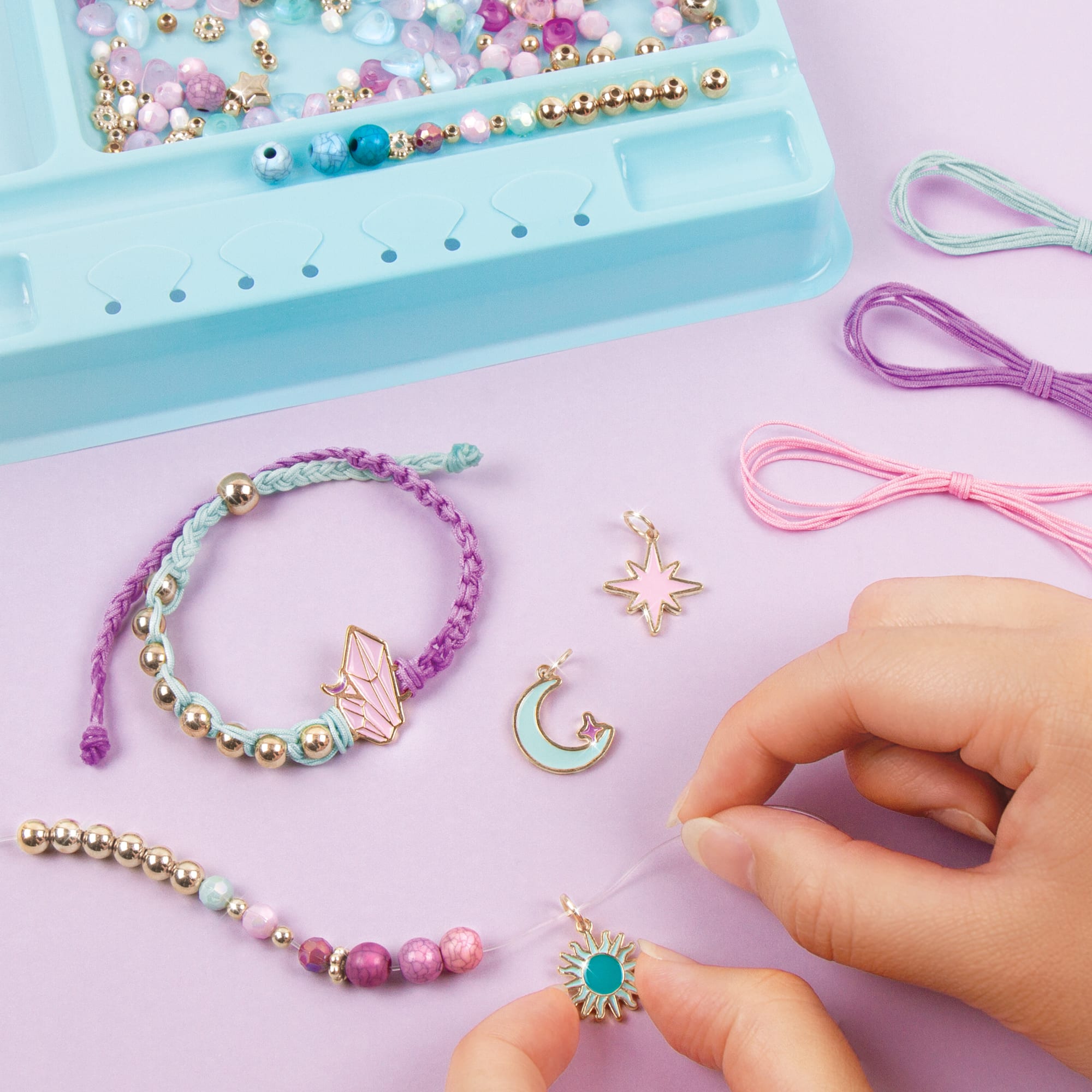 8 Pack: Make It Real™ Celestial Stones Bracelets Kit