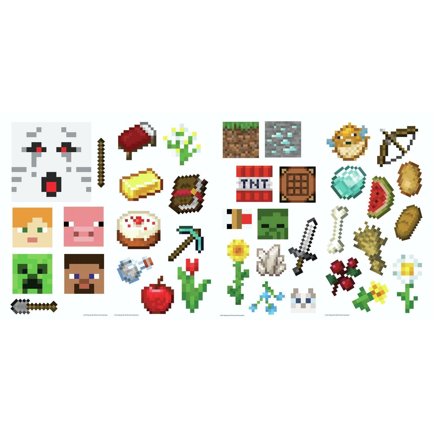 RoomMates Minecraft Peel & Stick Wall Decals