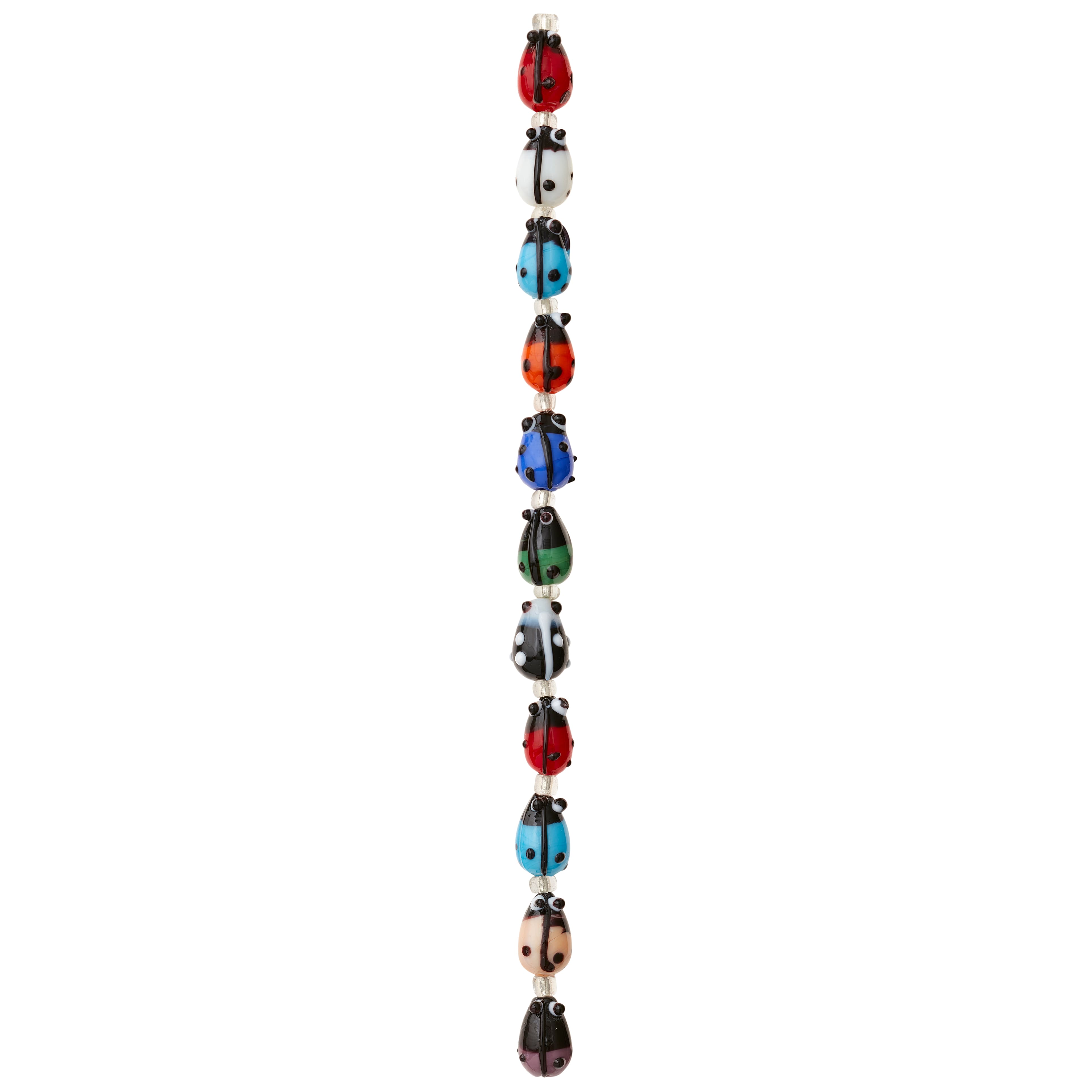 Ladybug Glass Beads, 12mm by Bead Landing™