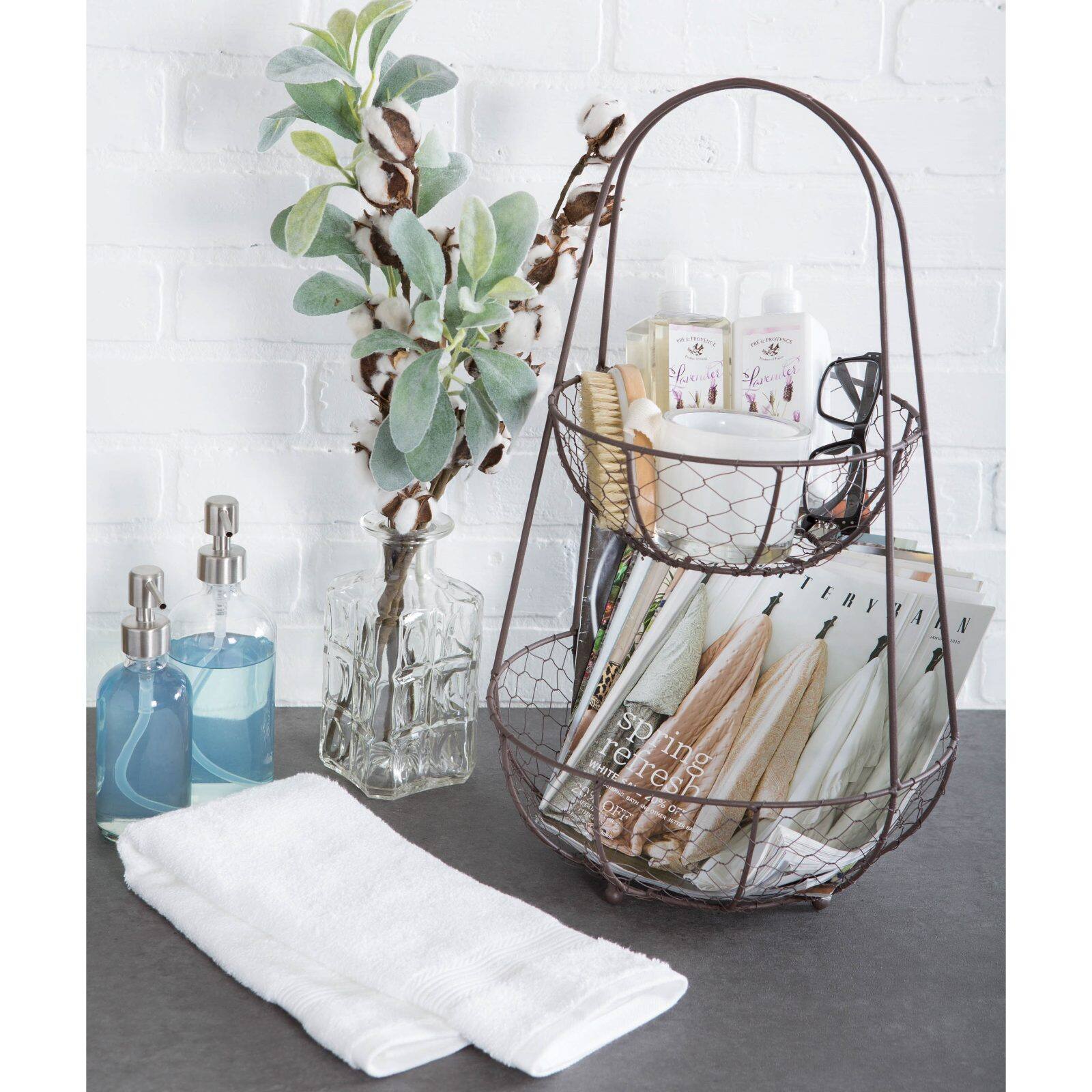 DII® Bronze Chicken Wire Tiered Stand