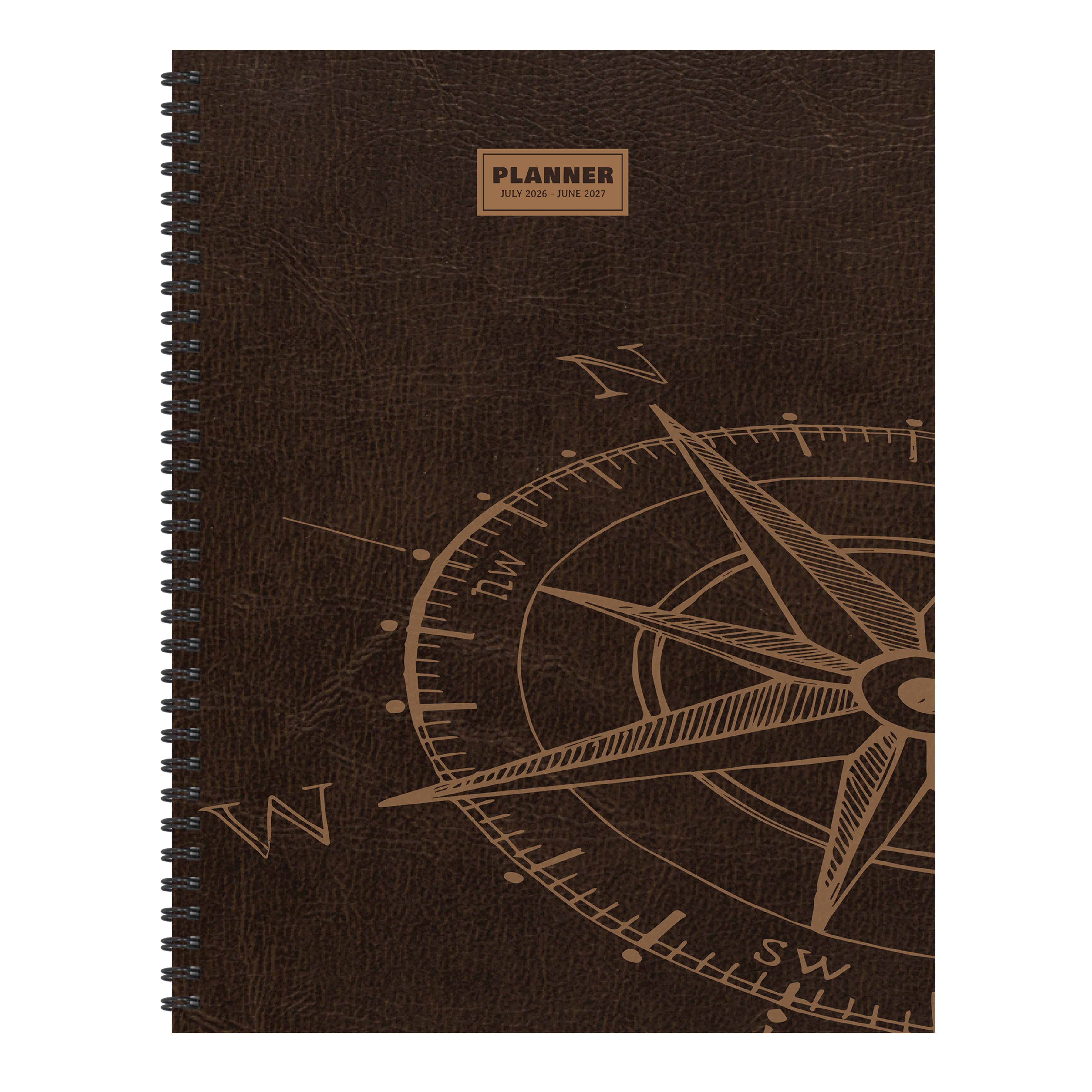TF Publishing Large Leather Compass Weekly Monthly Planner