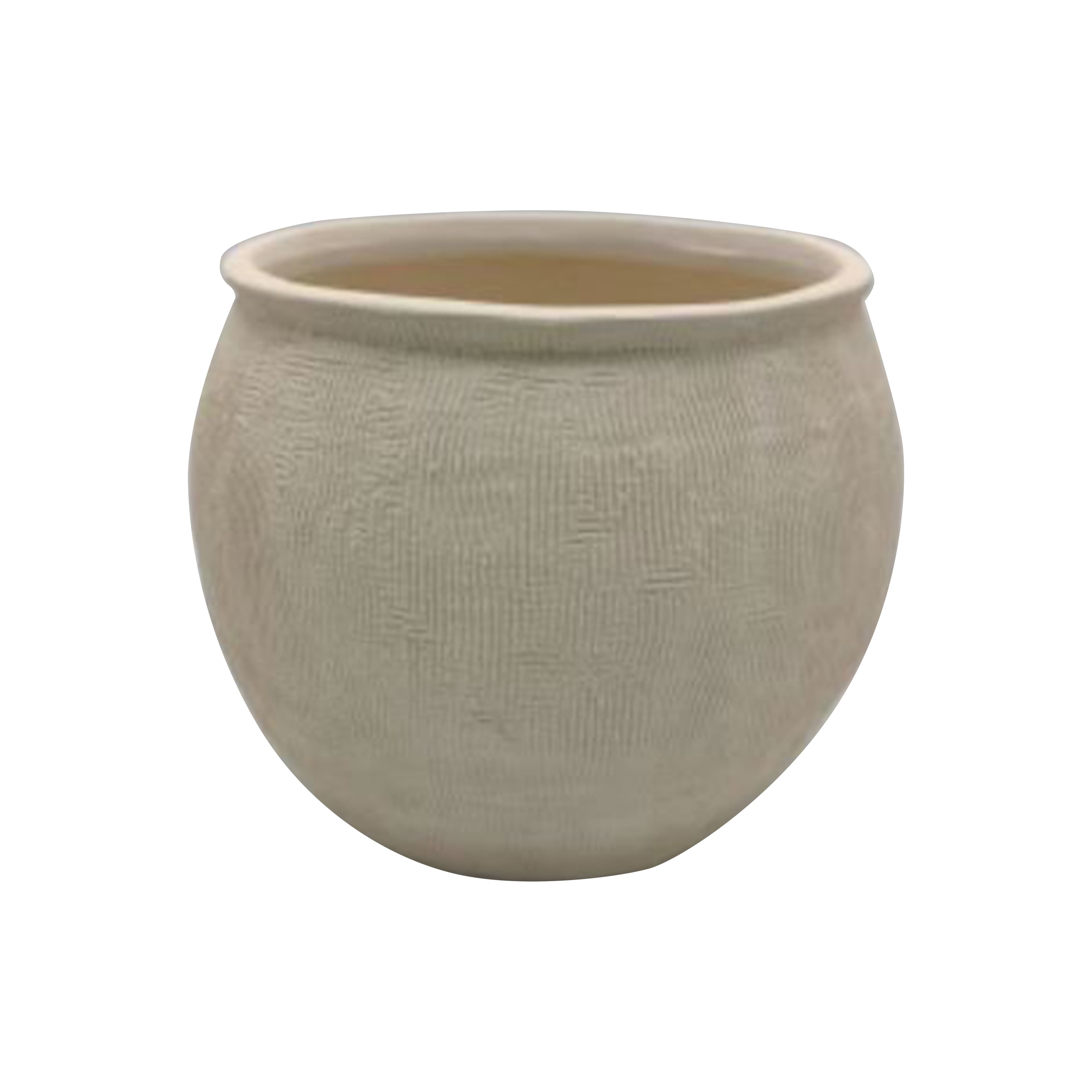 6.5" Whitewash Ceramic Planter by Ashland®