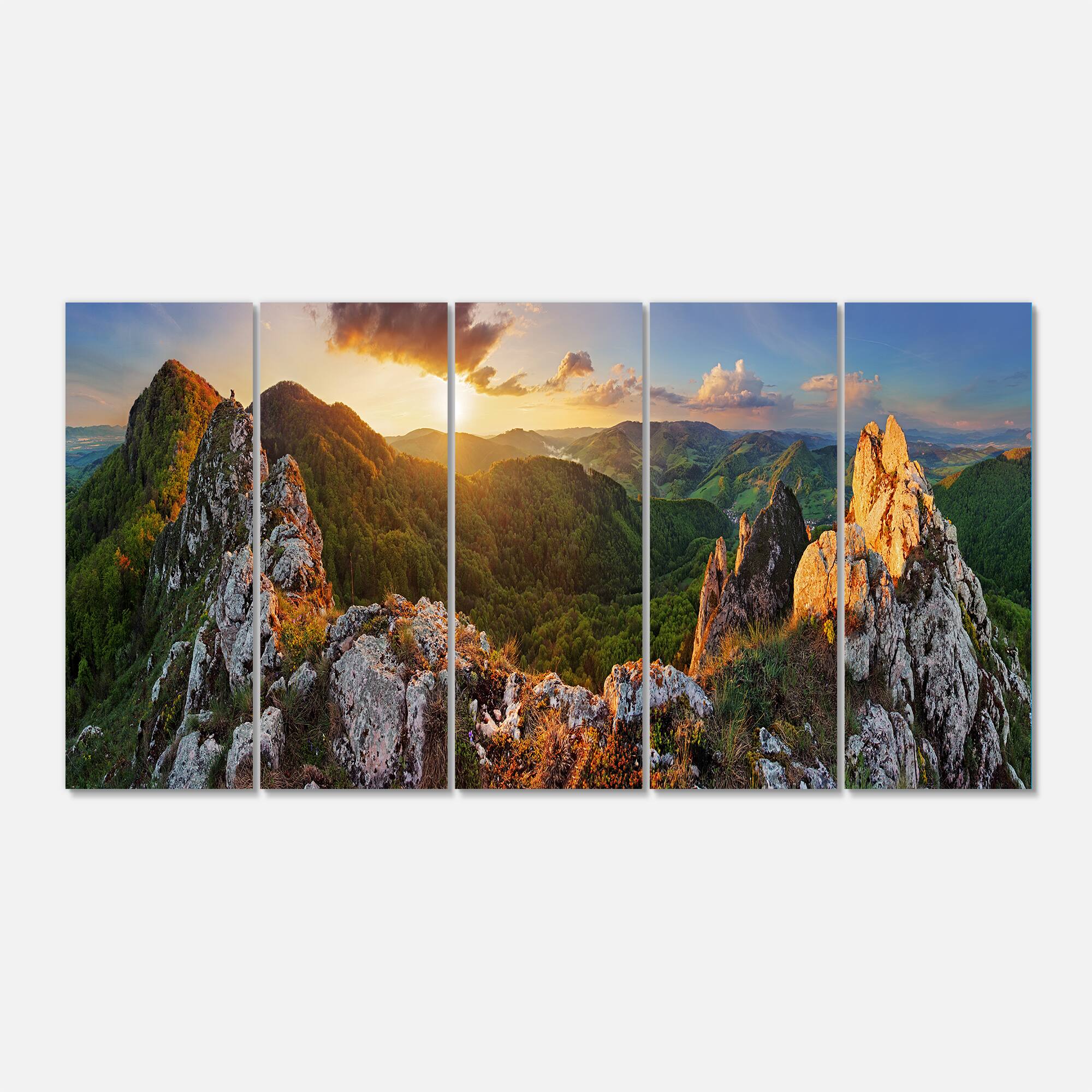Designart - Panorama Mountains Slovakia - Landscape Canvas Art Print