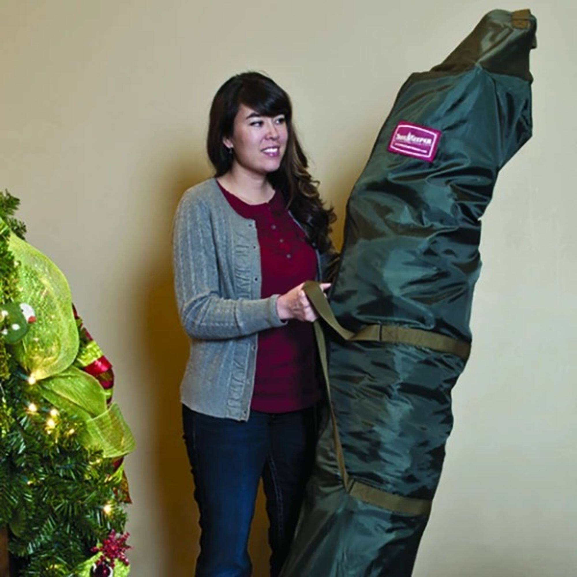 Green Foyer Christmas Tree Protective Storage Bag