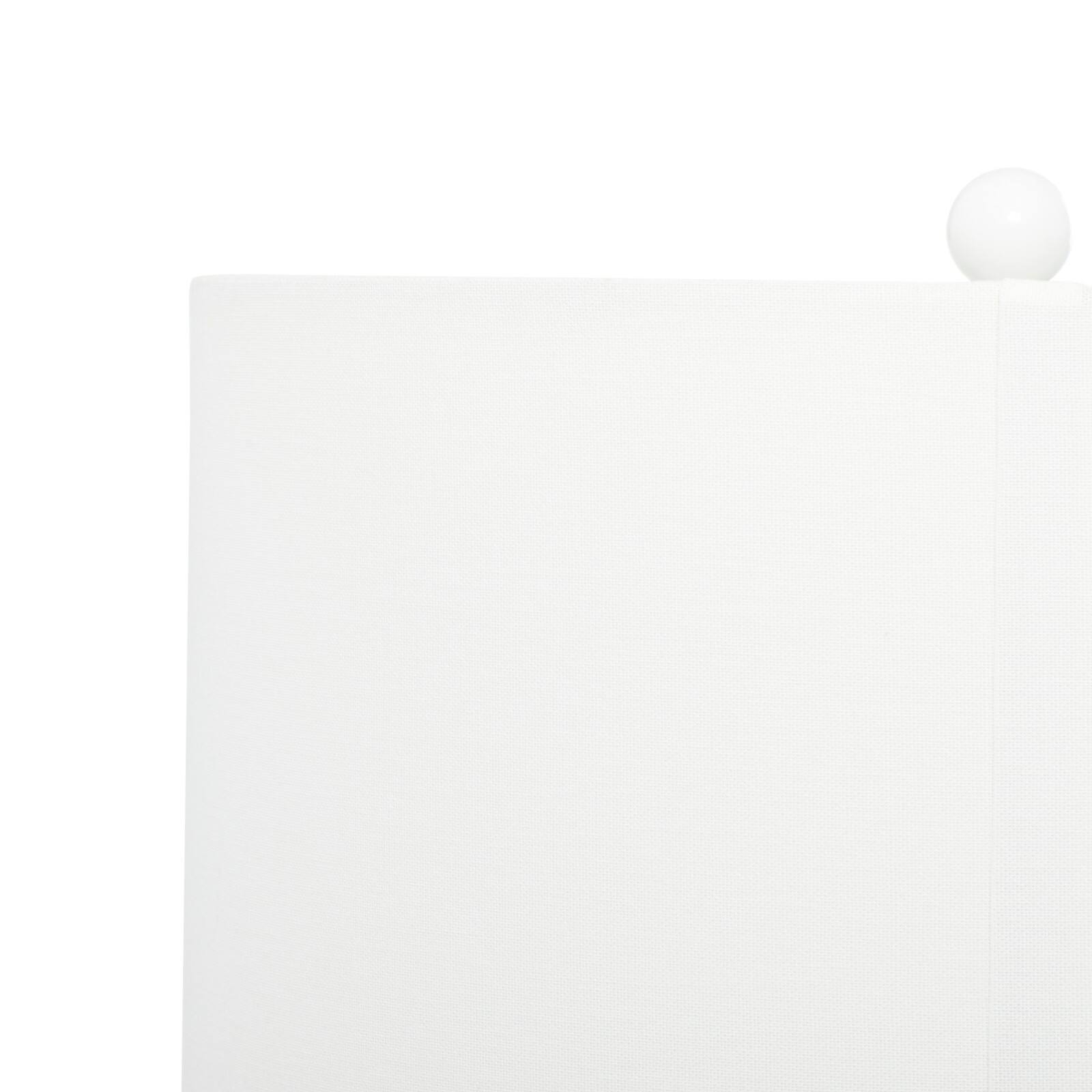 30" White Polystone & Iron Traditional Table Lamp