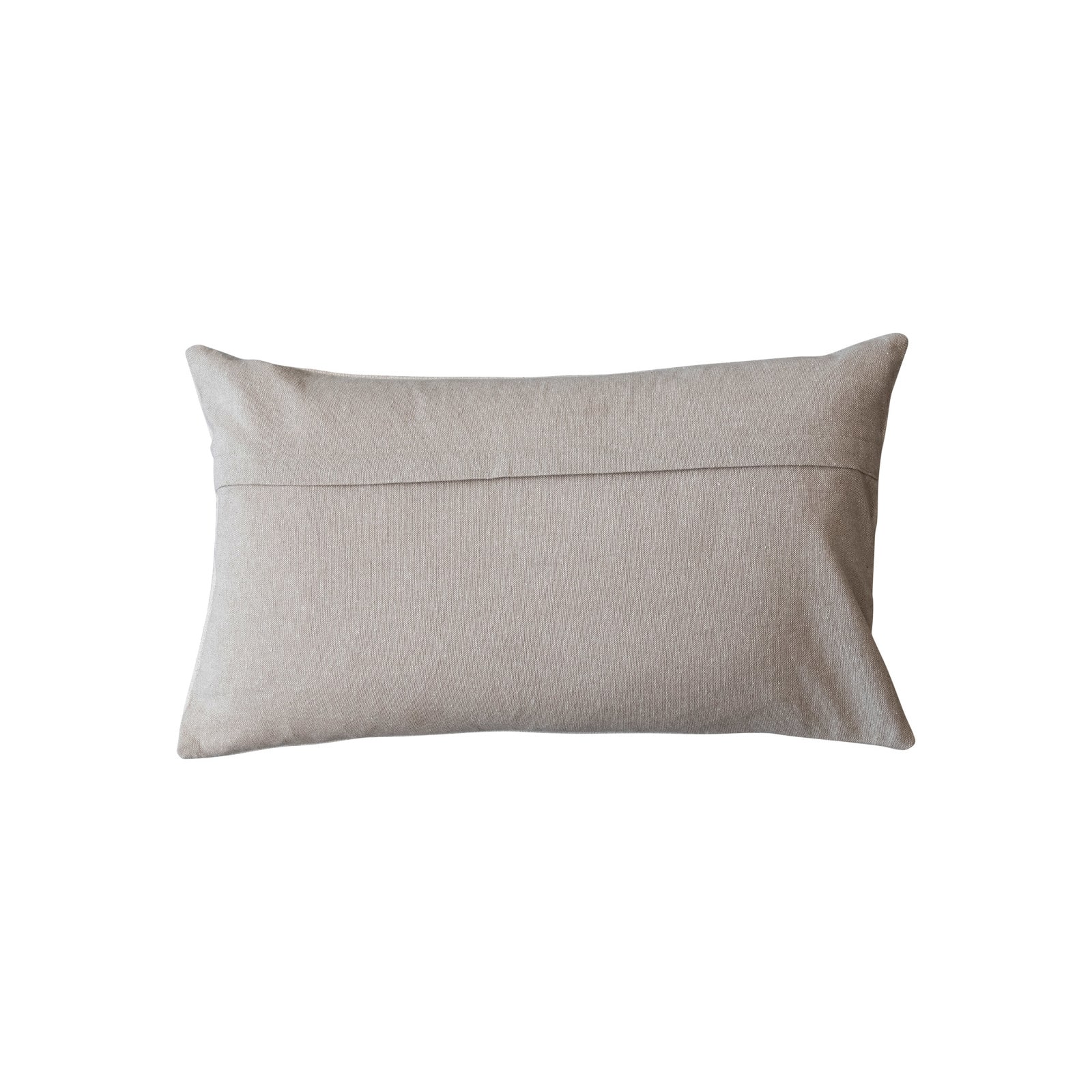 Hello Honey® 24" x 14" Embroidered Reindeer Cotton & Linen Lumbar Throw Pillow