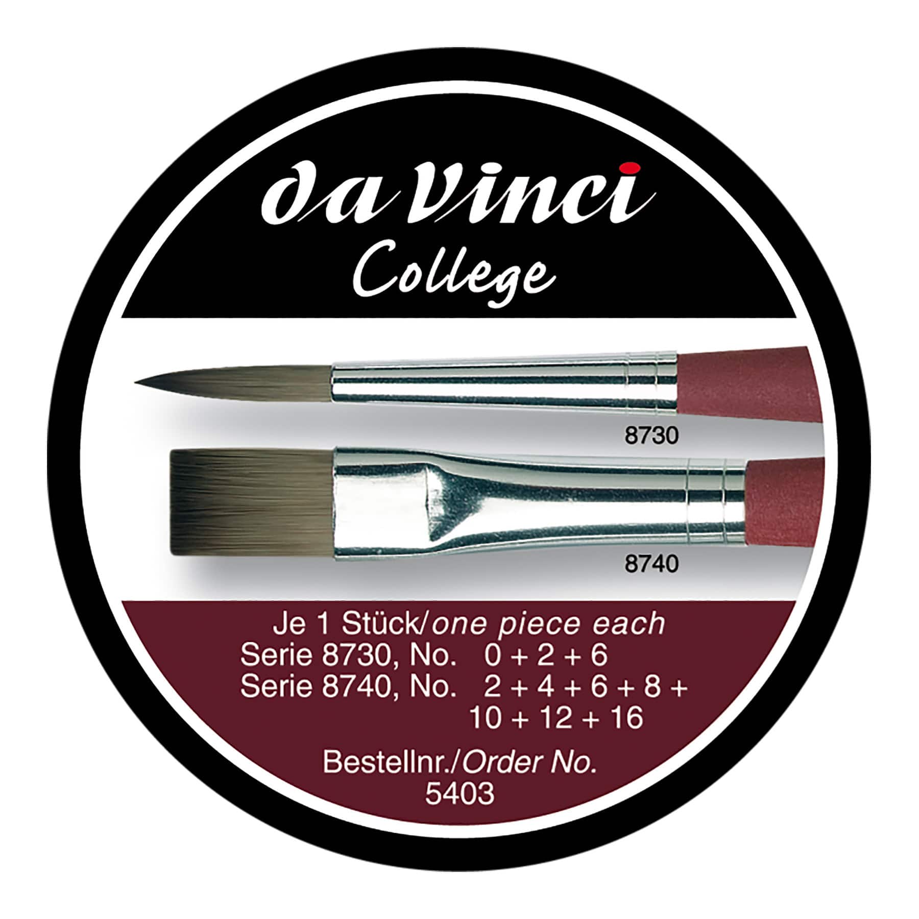 da Vinci COLLEGE 10 Piece Brush Tin Set