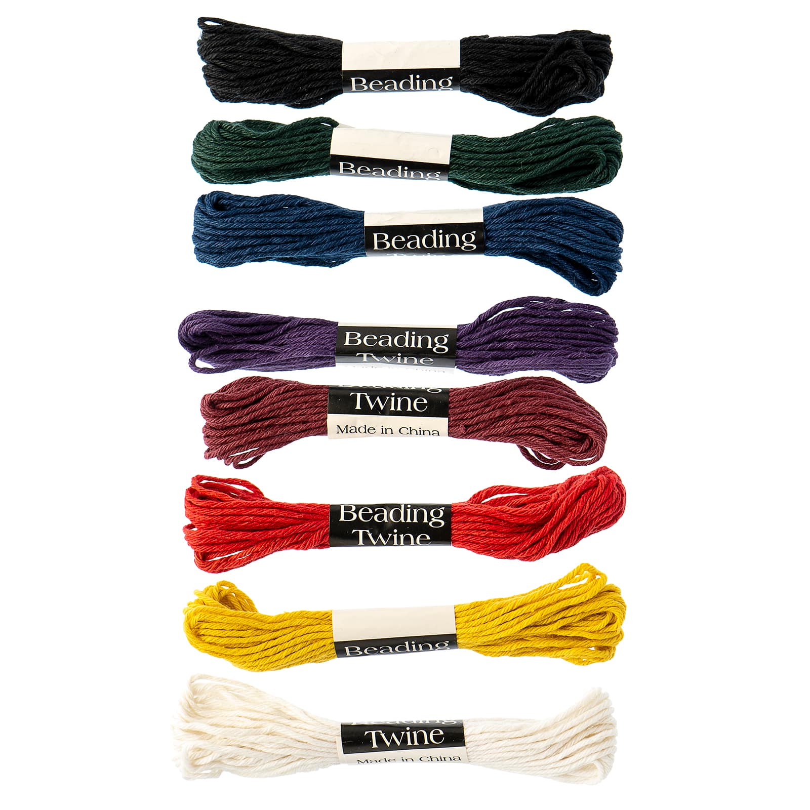 Darice® Mixed Color 6-Ply Hemp Cord Beading Twine, 8ct.