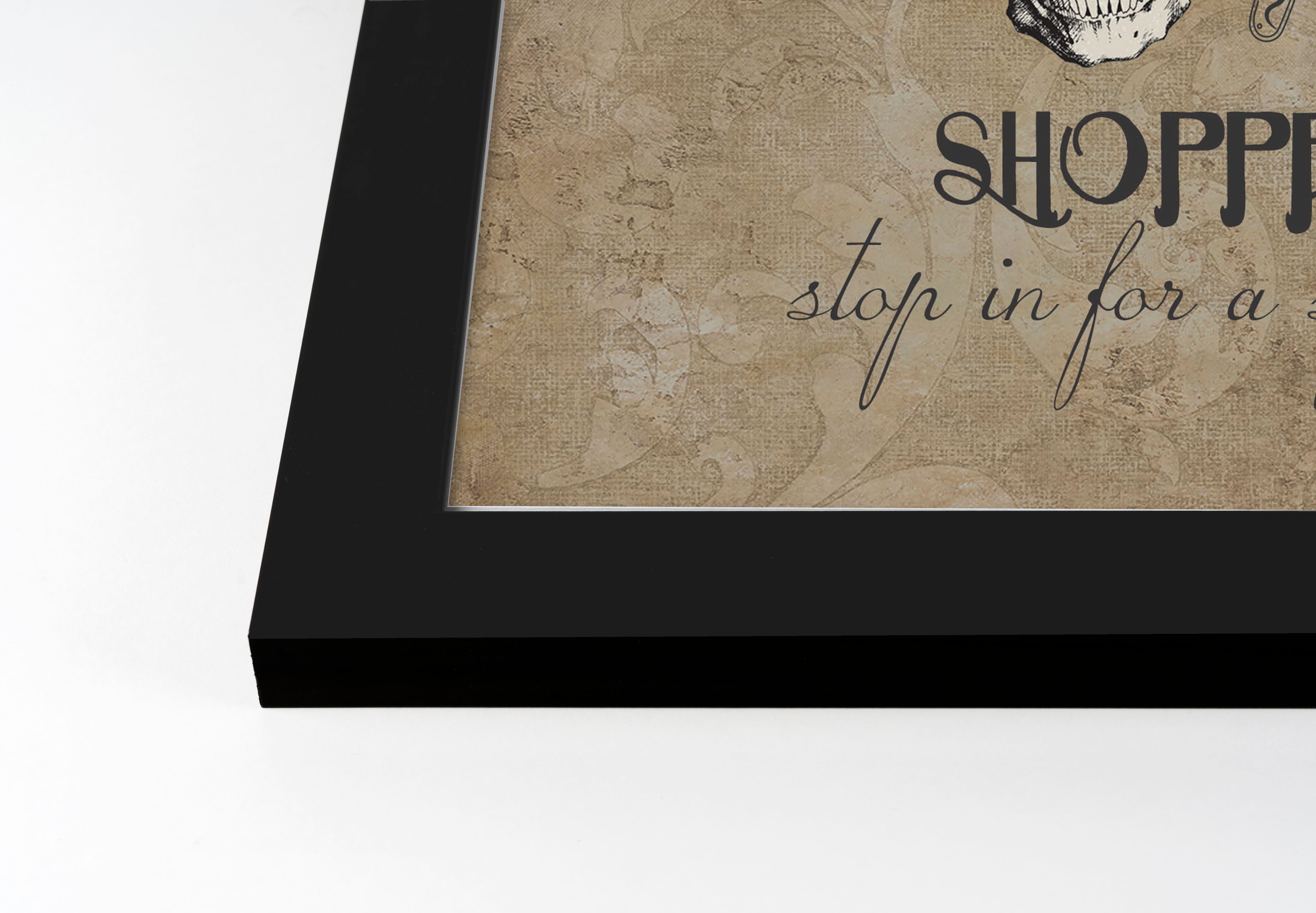 Apothecary Shoppe 8 11" x 14" Walnut Framed Print Under Plexiglass