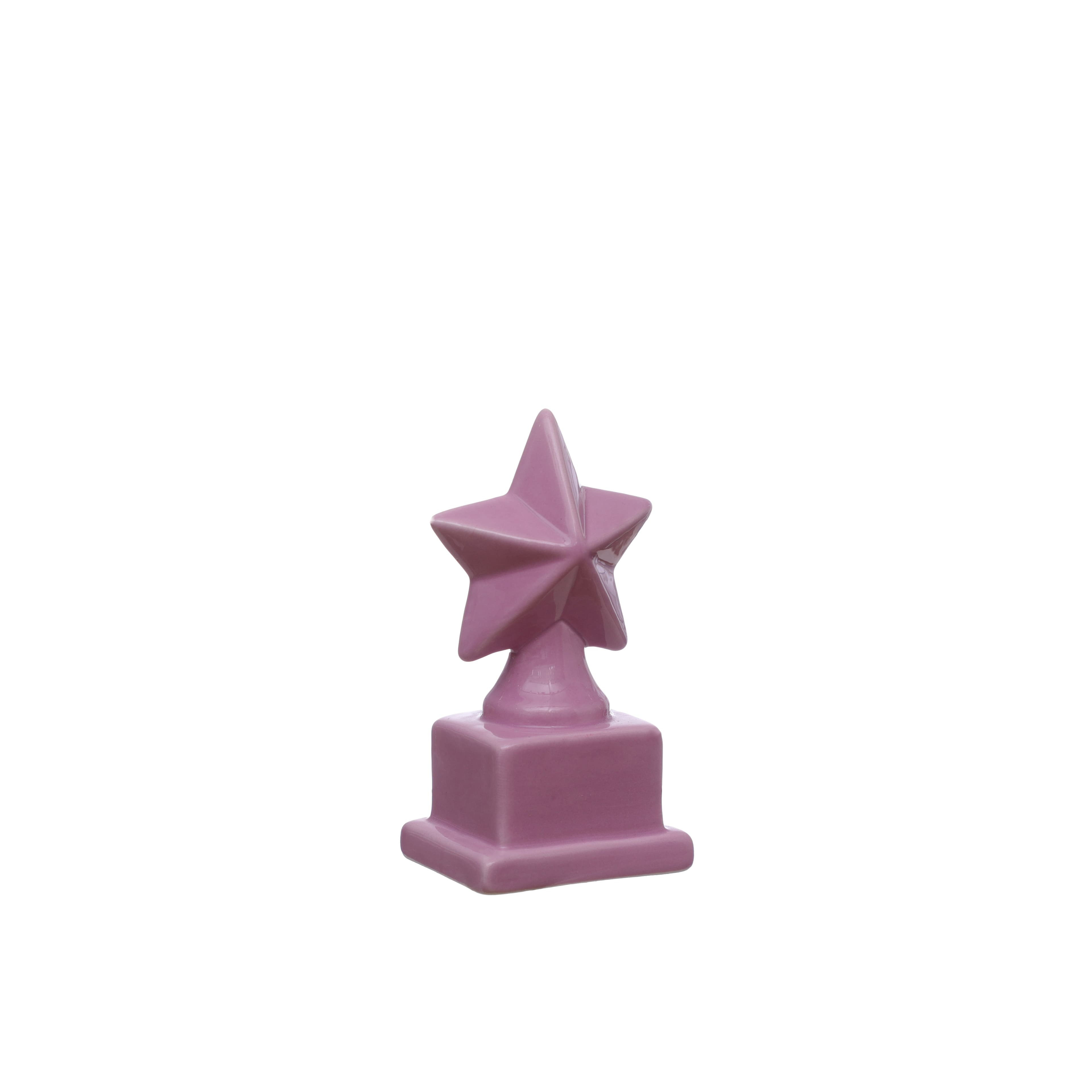 Class Rules! 4.75" Pink Star Tabletop Décor by B2C™