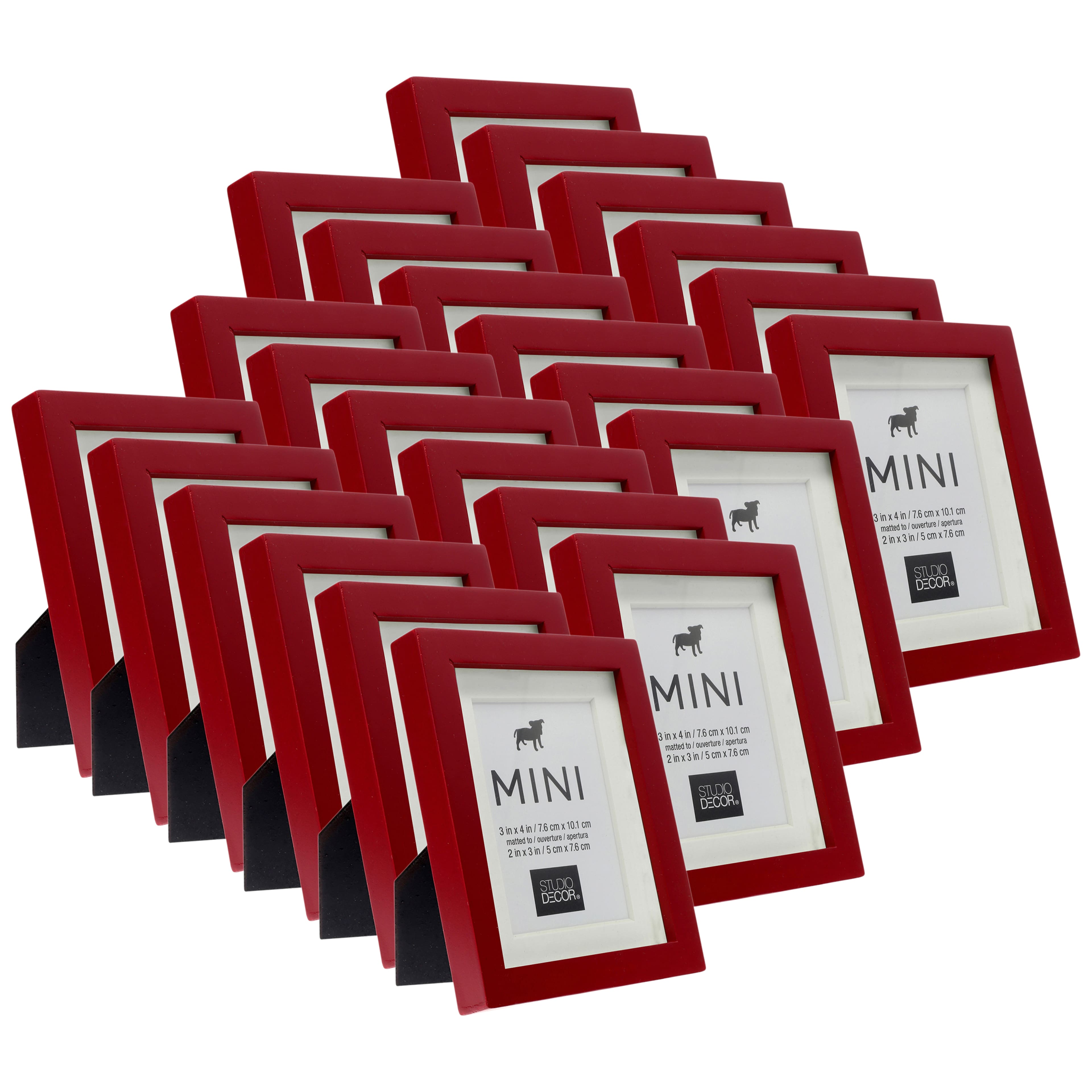 24 Pack: 2" x 3" Mini Frame with Mat by Studio Décor®
