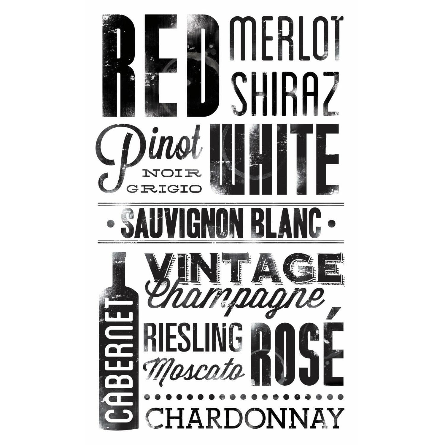 RoomMates Wine Lovers Peel & Stick Wall Decals