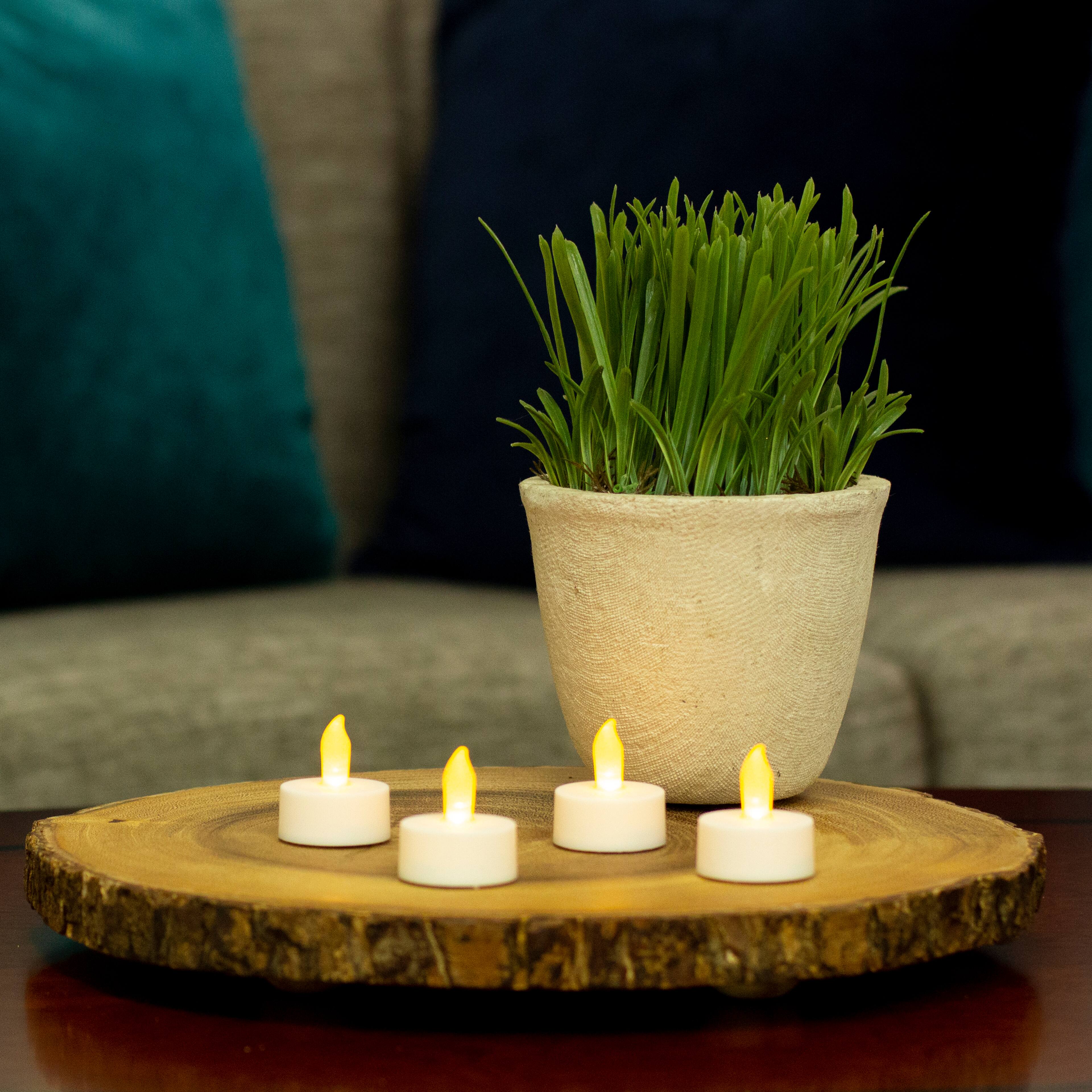 White LED Twist Flame Tealight Candles, 4ct. by Ashland®