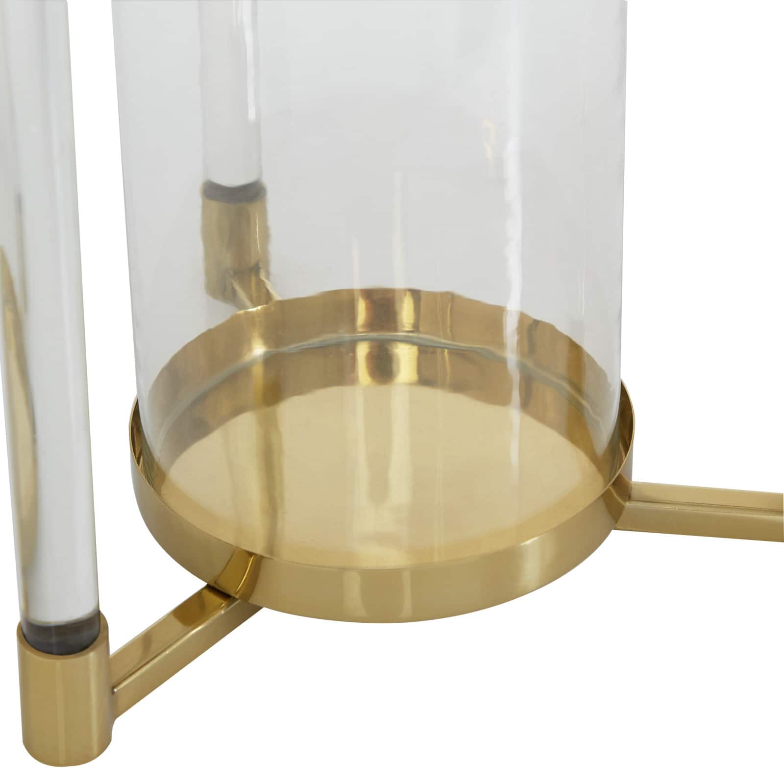 Gold Stainless Steel Contemporary Lantern