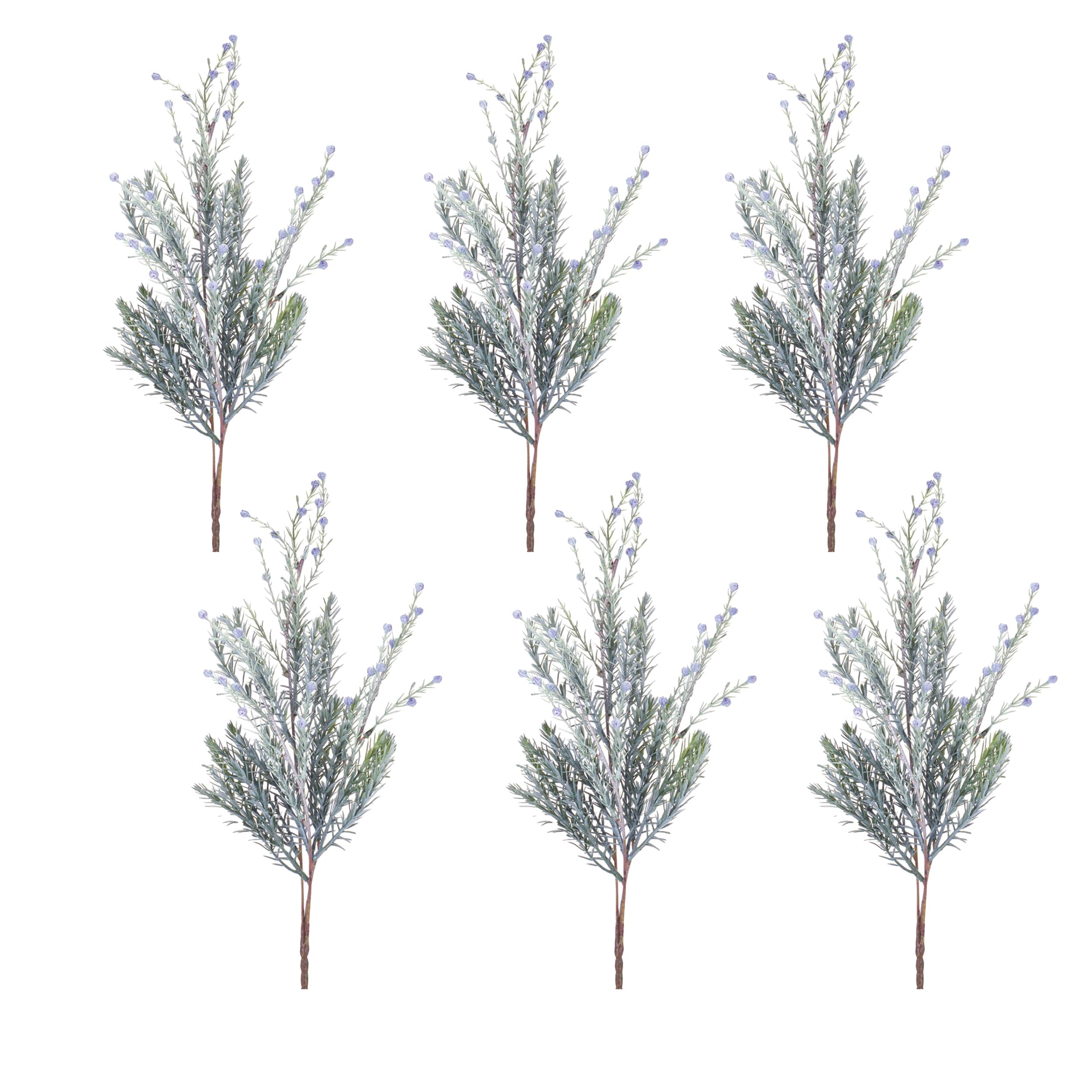 Green & Blue Pine Sprays, 6ct.
