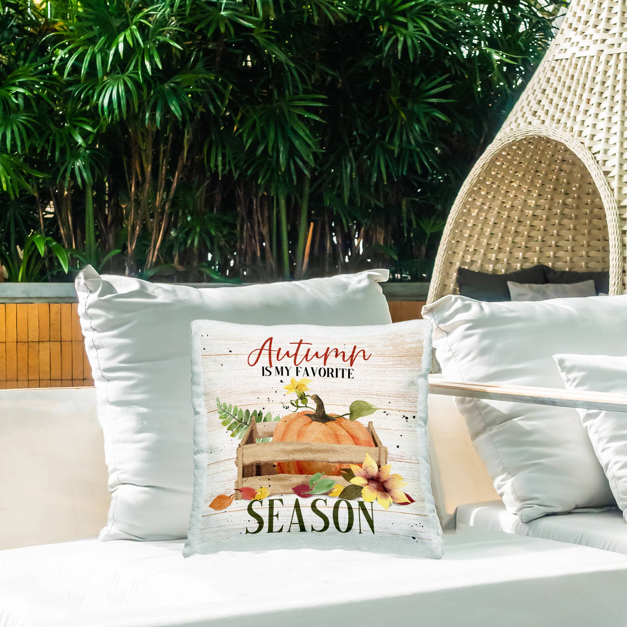 Stupell Industries Autumn Is My Favorite Outdoor Printed Pillow