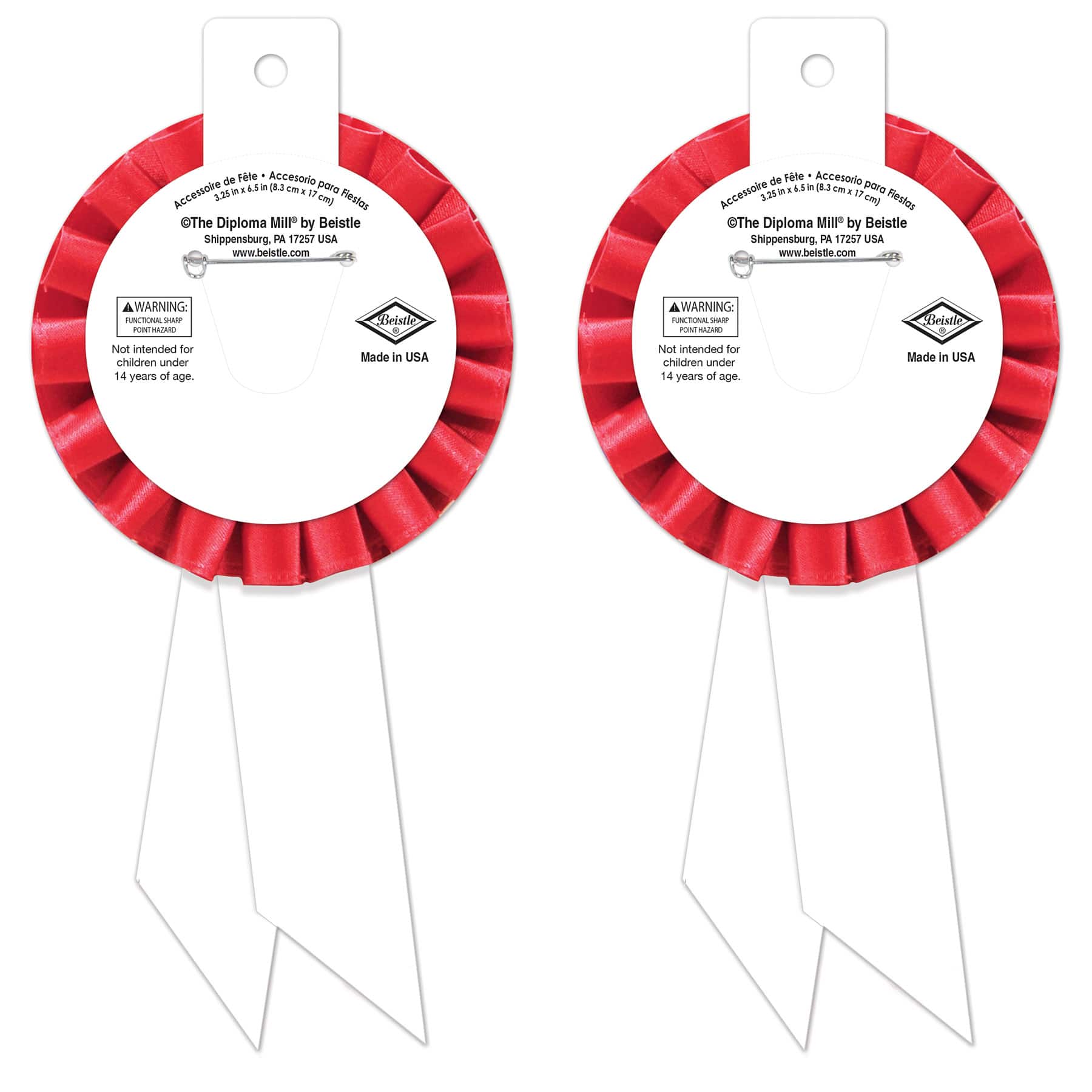 Beistle 6.5"​‌ Thank You To All Our Health Care Workers Rosettes, 2ct.