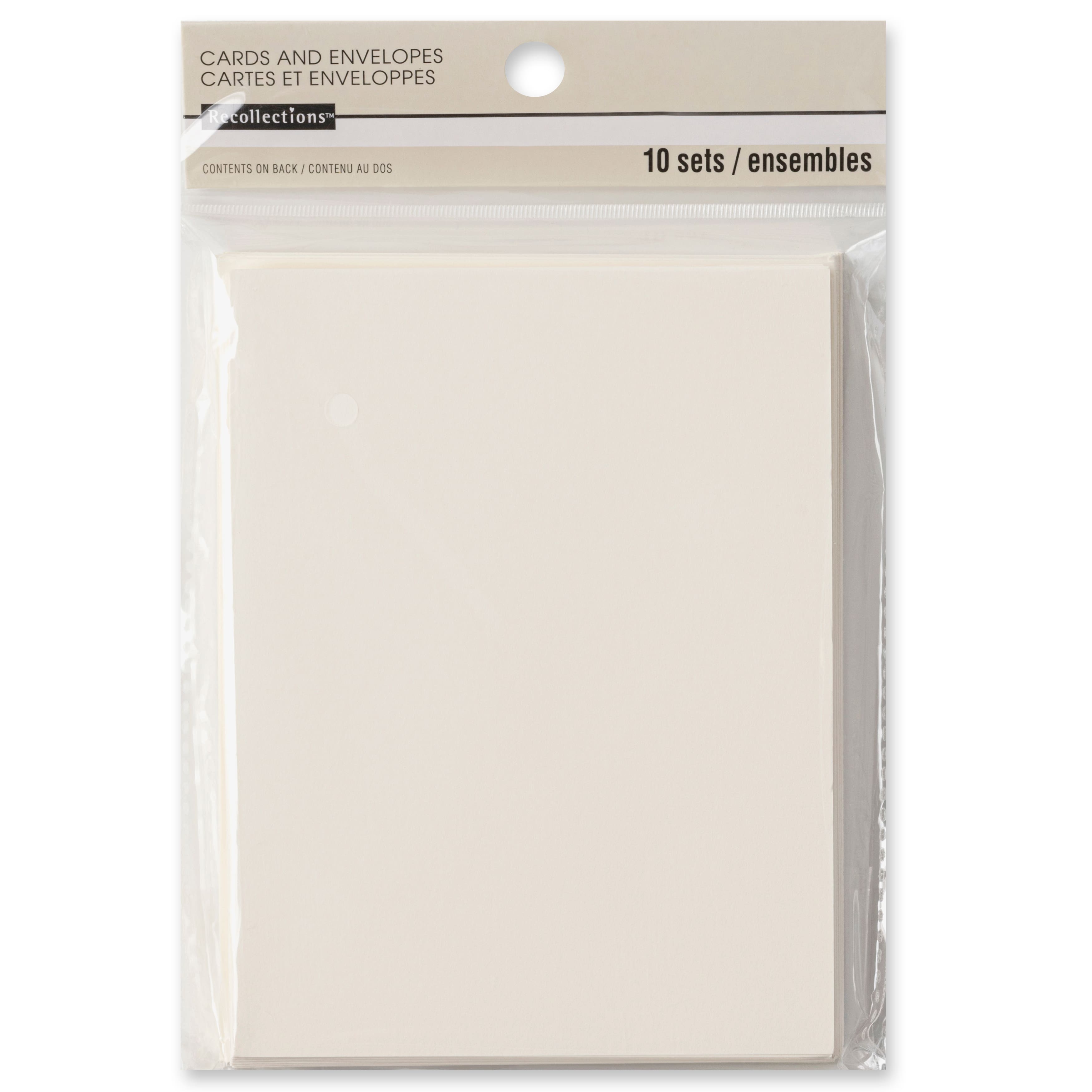 12 Packs: 10 ct. (120 total) Ivory Cards & Envelopes by Recollections™, 4.25" x 5.5"