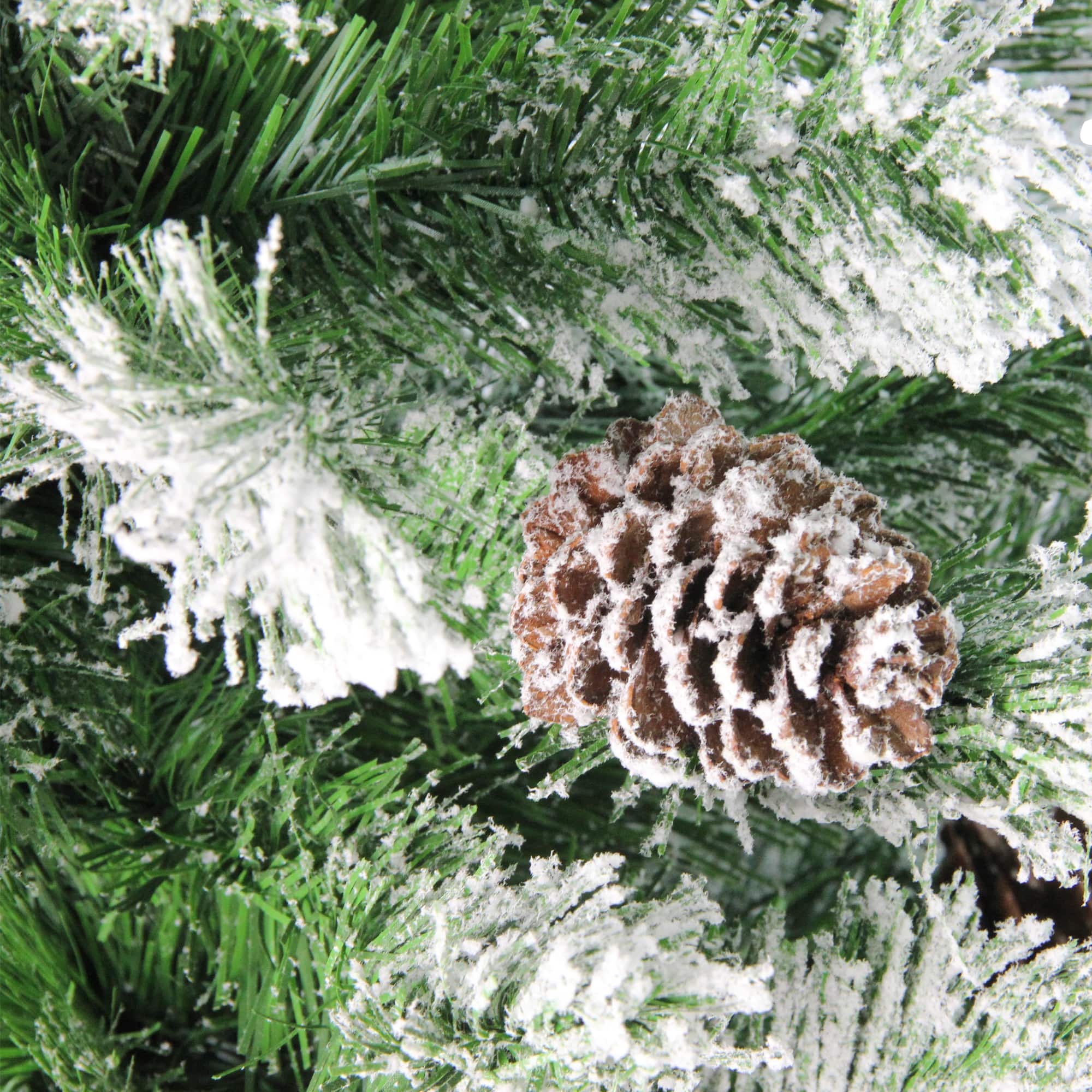 4ft. Unlit Flocked Angel Pine Artificial Christmas Tree