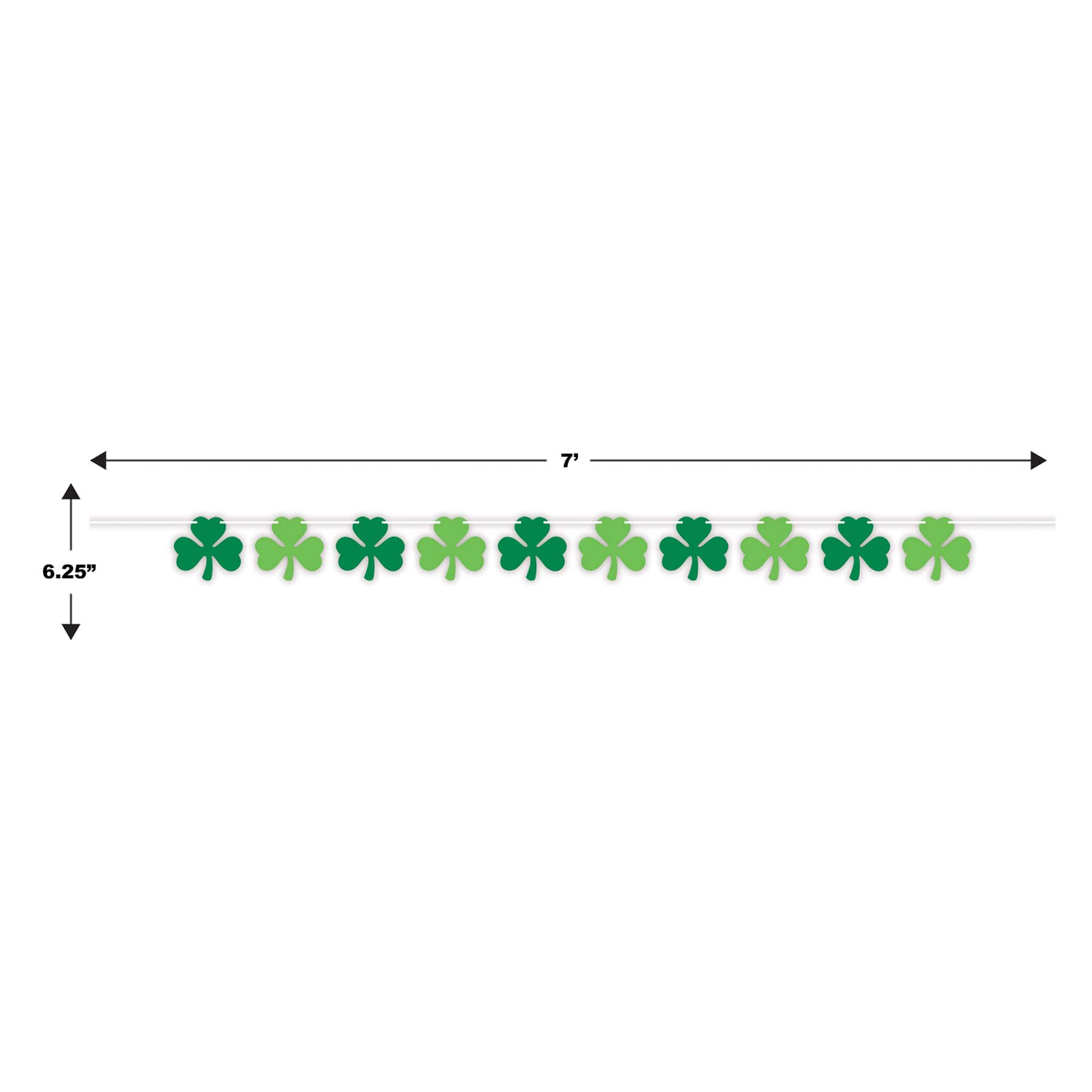 Beistle 7ft. Shamrock Streamer