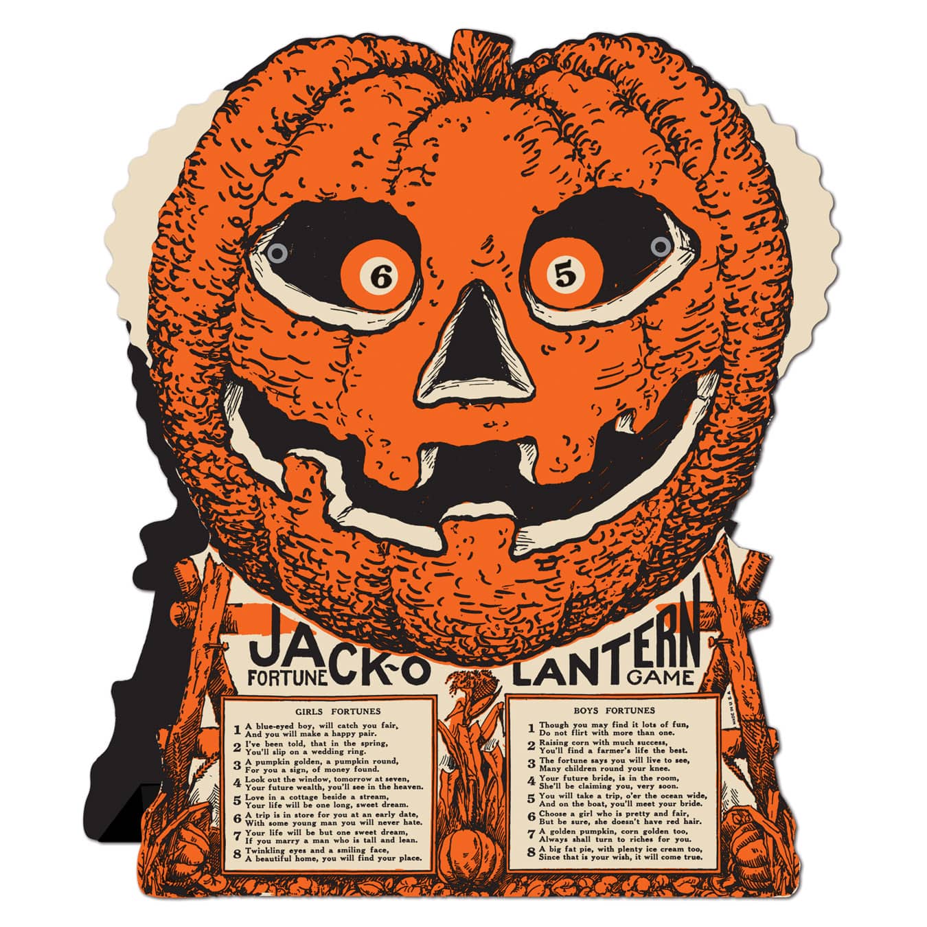Beistle 9" Vintage Halloween Jack o' Lantern Fortune Wheel Games, 2ct.