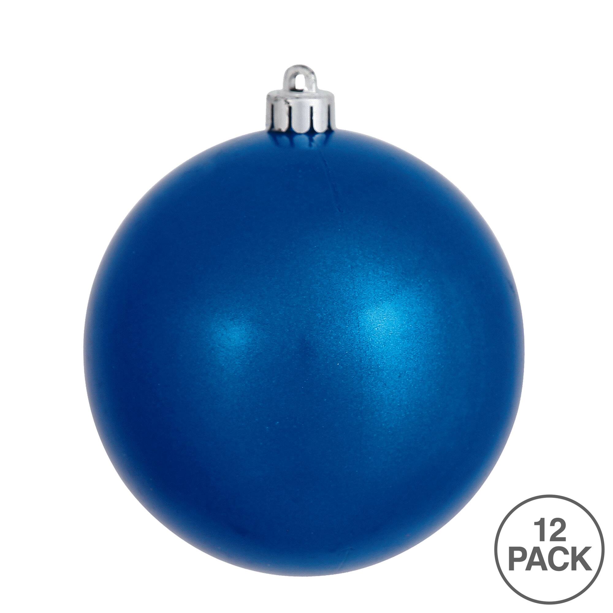 Vickerman 3" Blue Candy Ball Ornaments, 12ct.