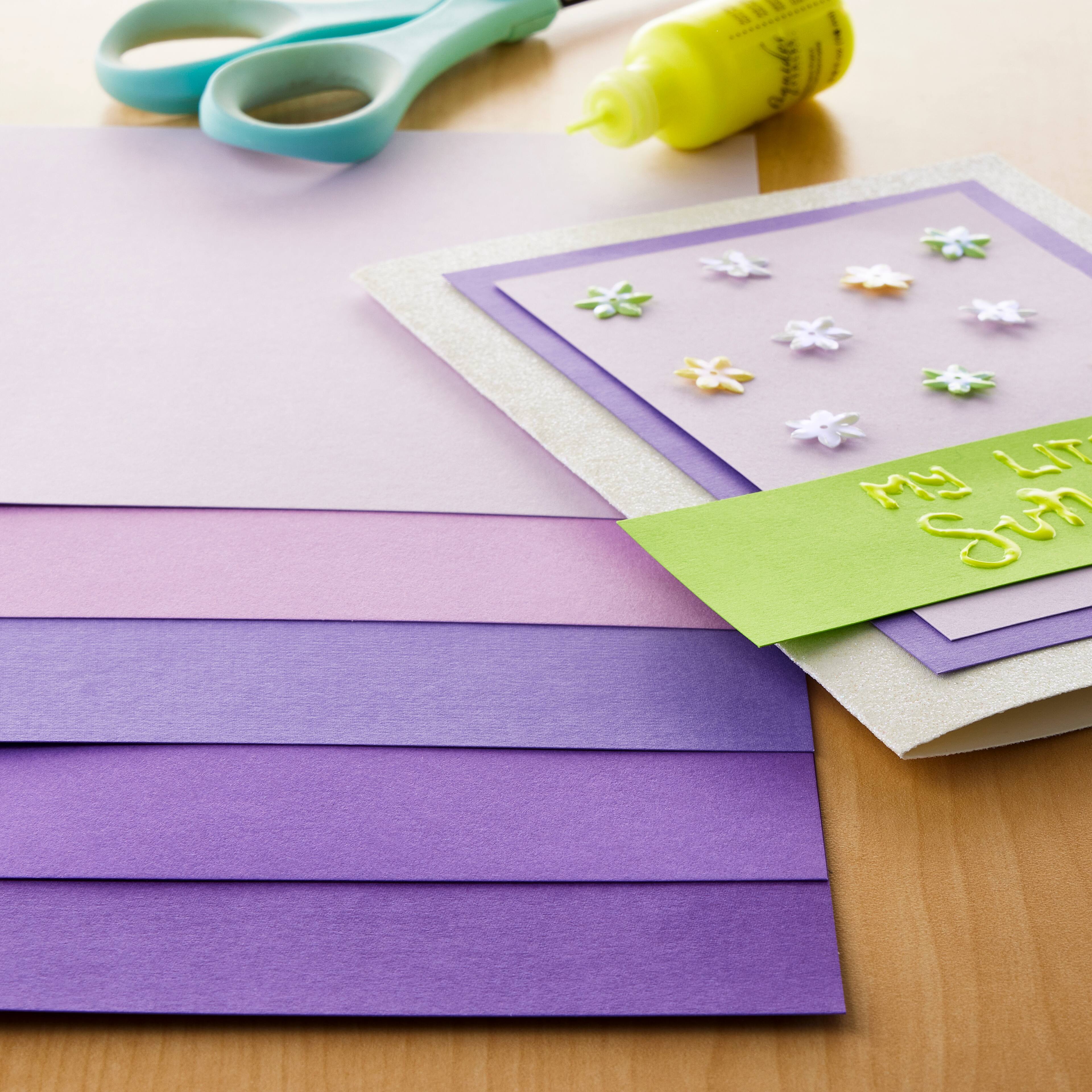 Purple Passion 6" x 6.5" Cardstock Paper by Recollections™, 100 Sheets 