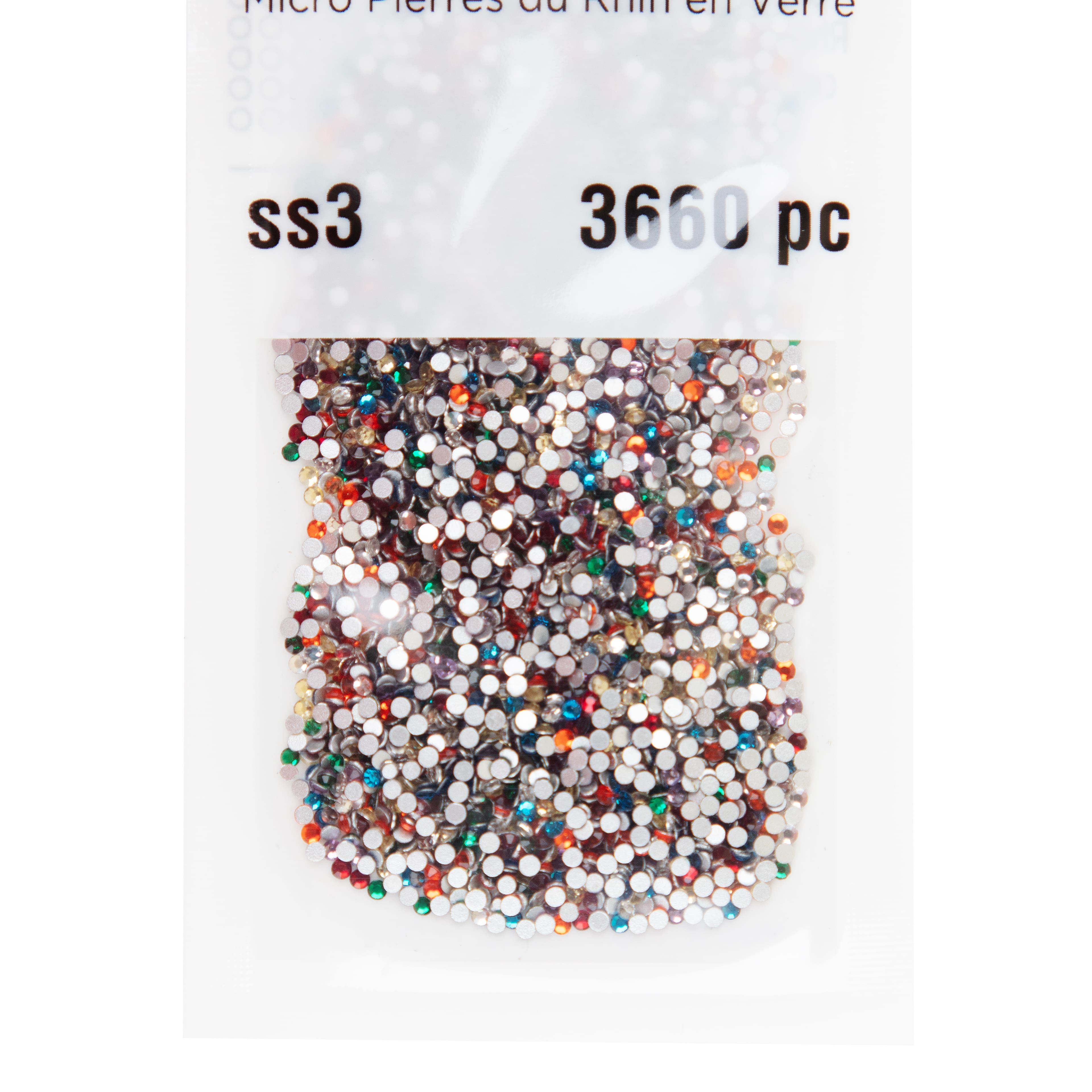 12 Pack: SS3 Glass Flatback Rhinestones by Bead Landing™