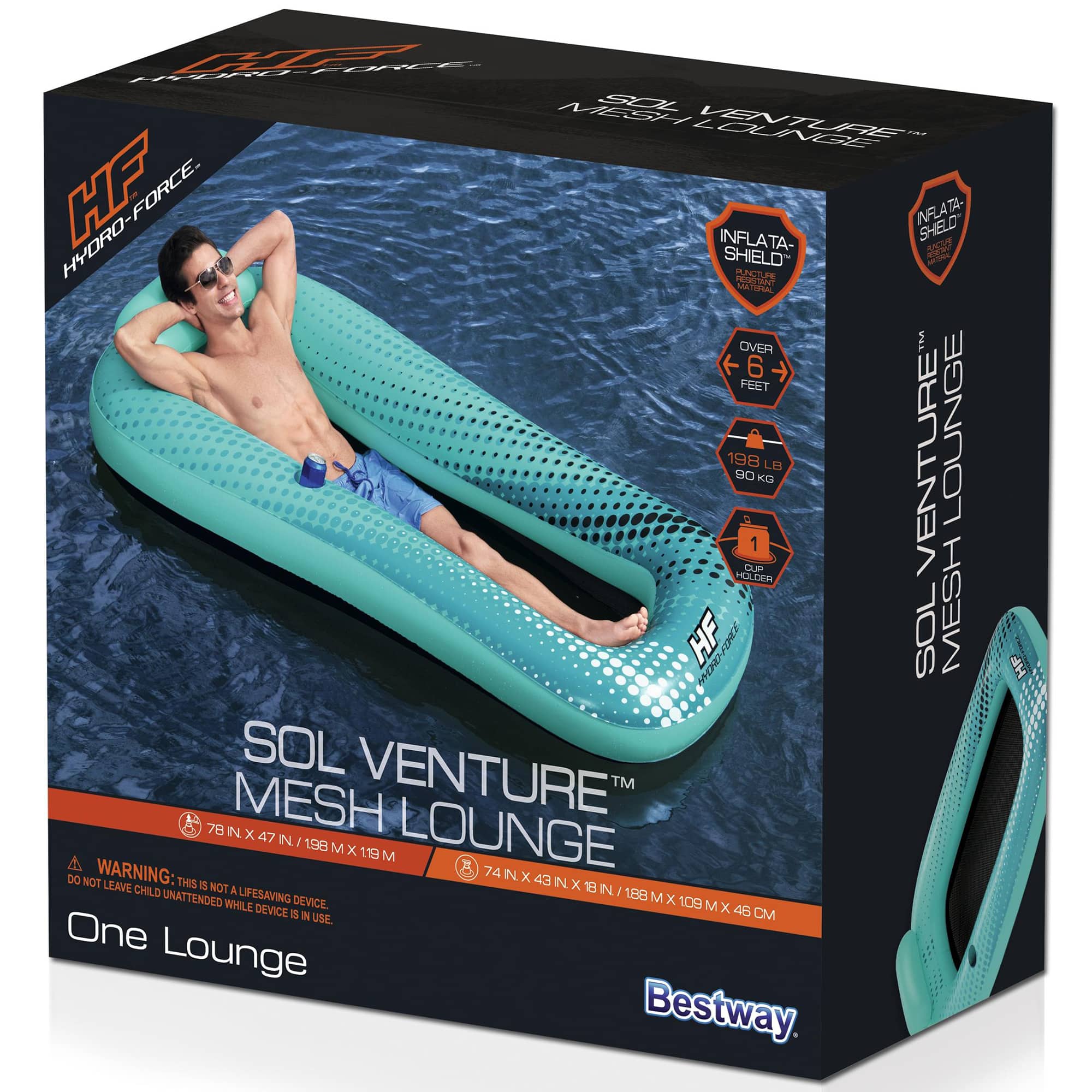 Bestway Hydro-Force™ Sol Venture™ 6ft. Mesh Pool Lounge