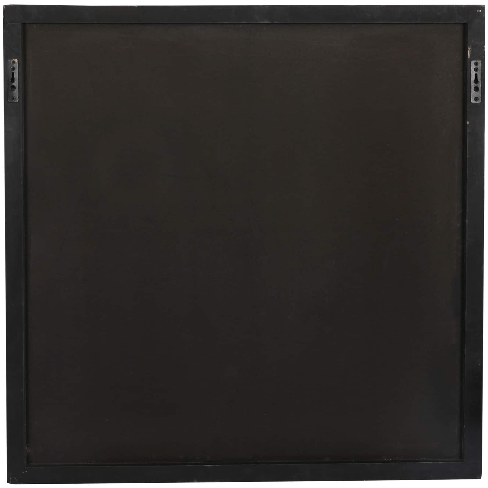 Square Black Starburst Wall Décor