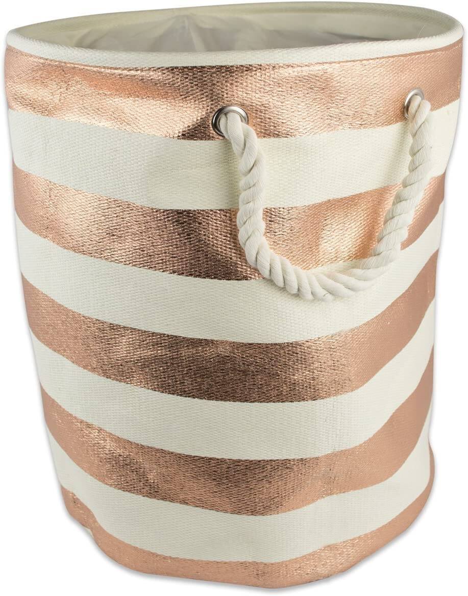 DII® 14" Stripe Woven Paper Storage Bin