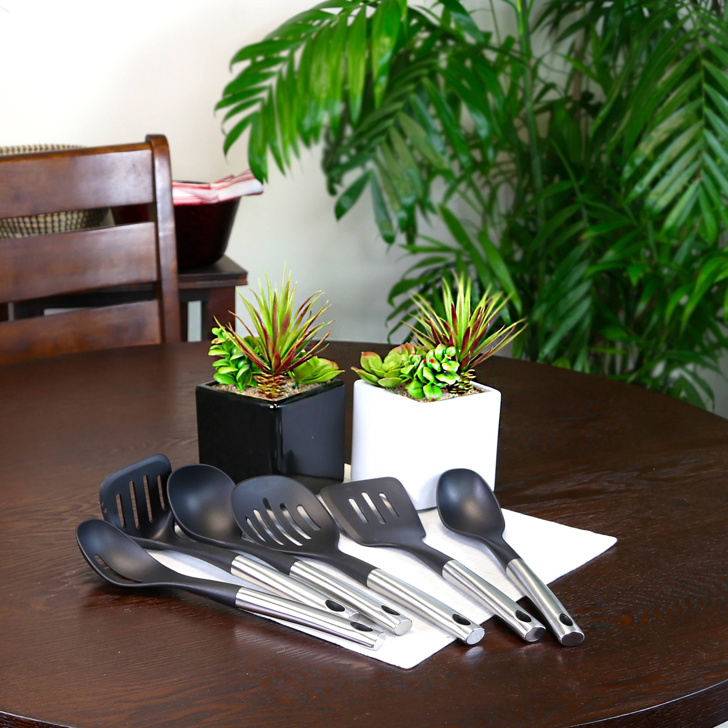 Better Chef Silver Nylon Kitchen Utensil Set, 6ct.
