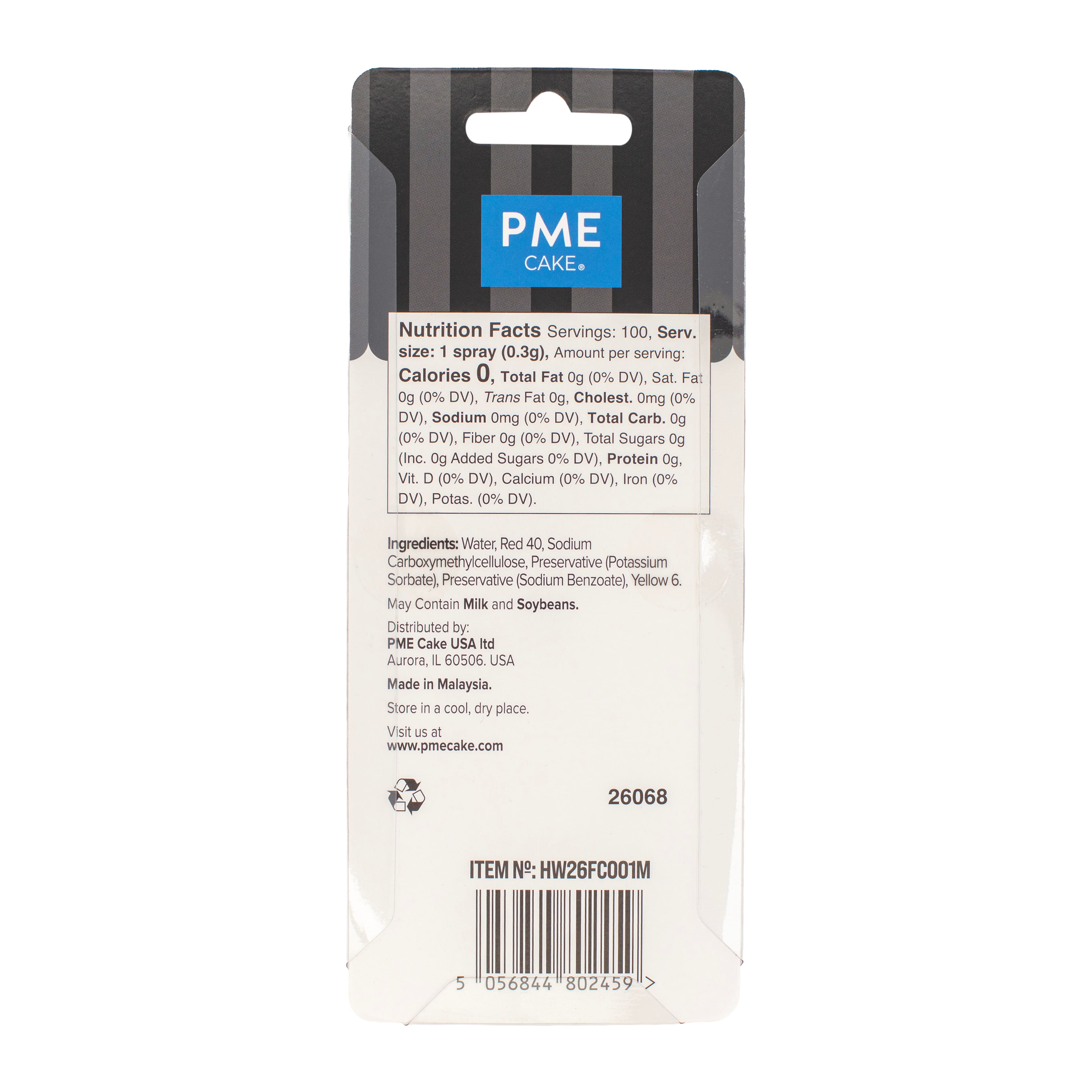 PME Cake Sweet Street® Edible Blood Splat Spray